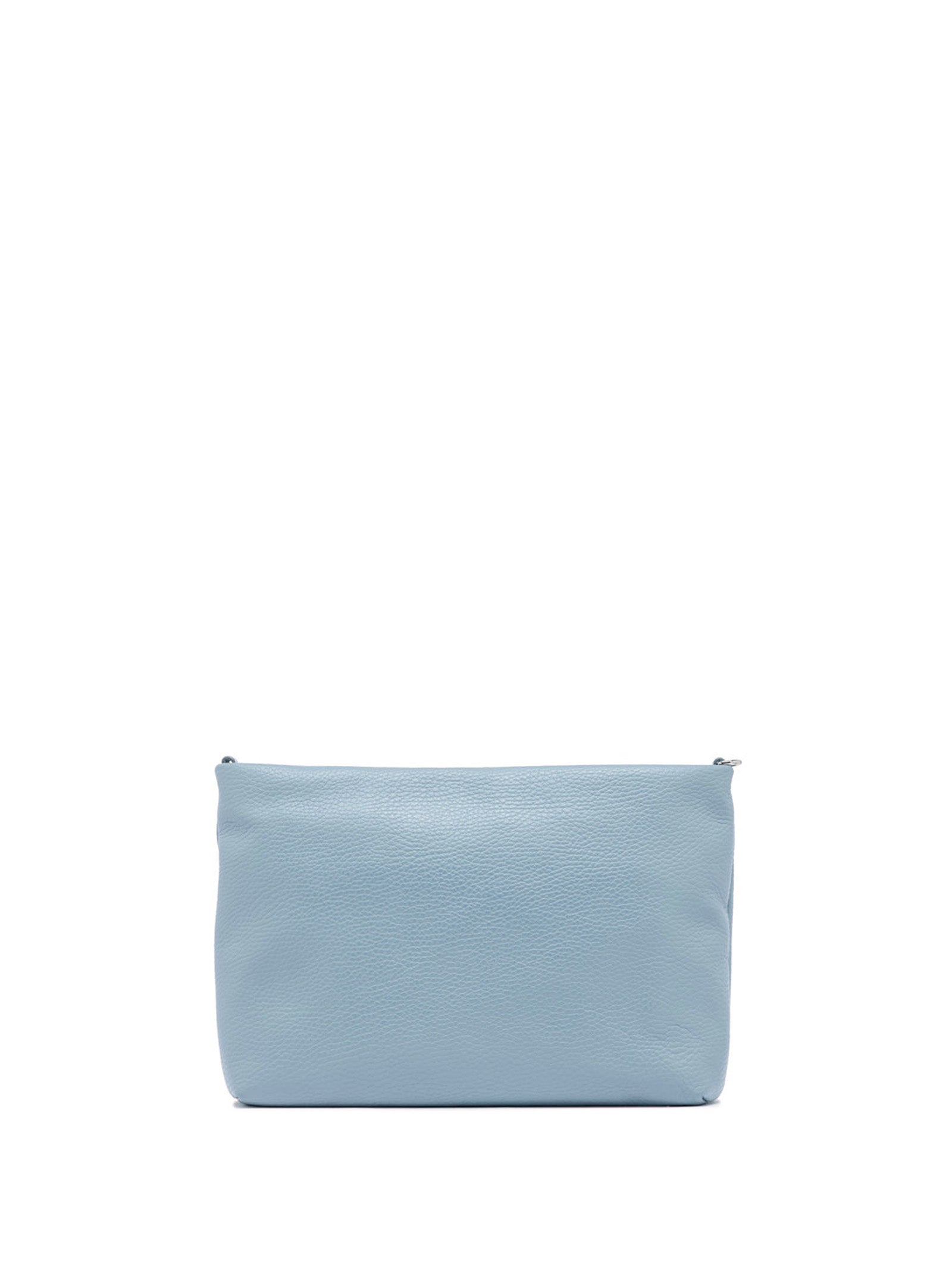 GIANNI CHIARINI Mini Hammered Leather Clutch Handbag with Resin Chain