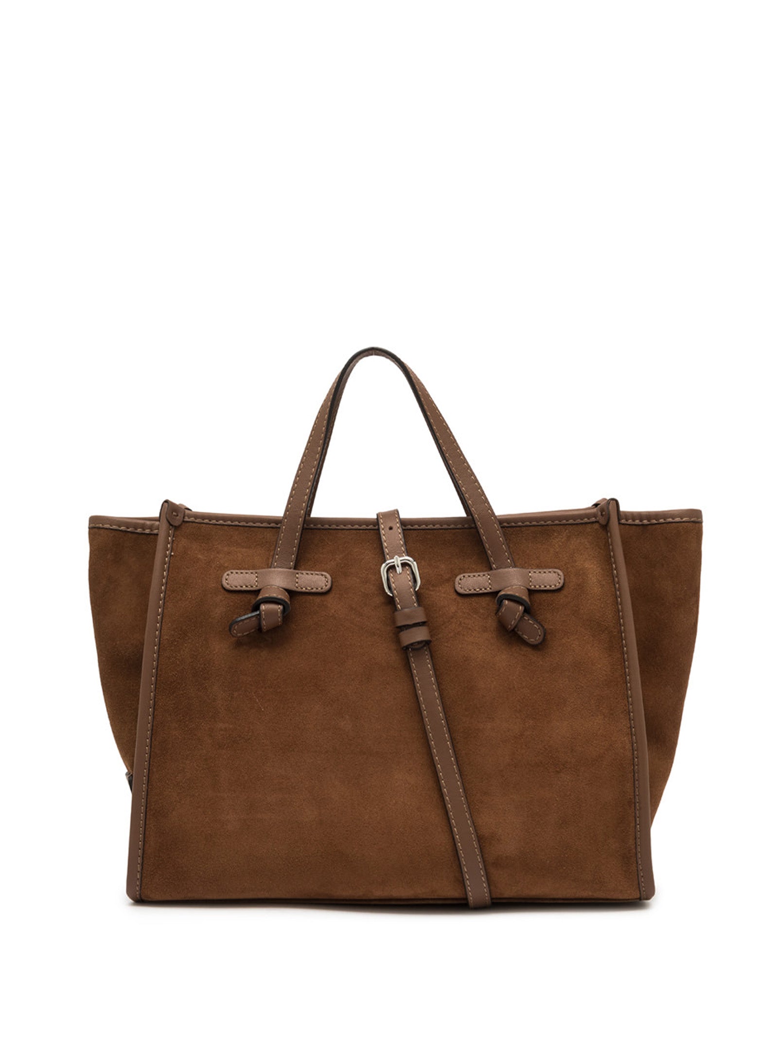 GIANNI CHIARINI Miss Marcella 32 Suede Leather Handbag with Removable Shoulder Strap