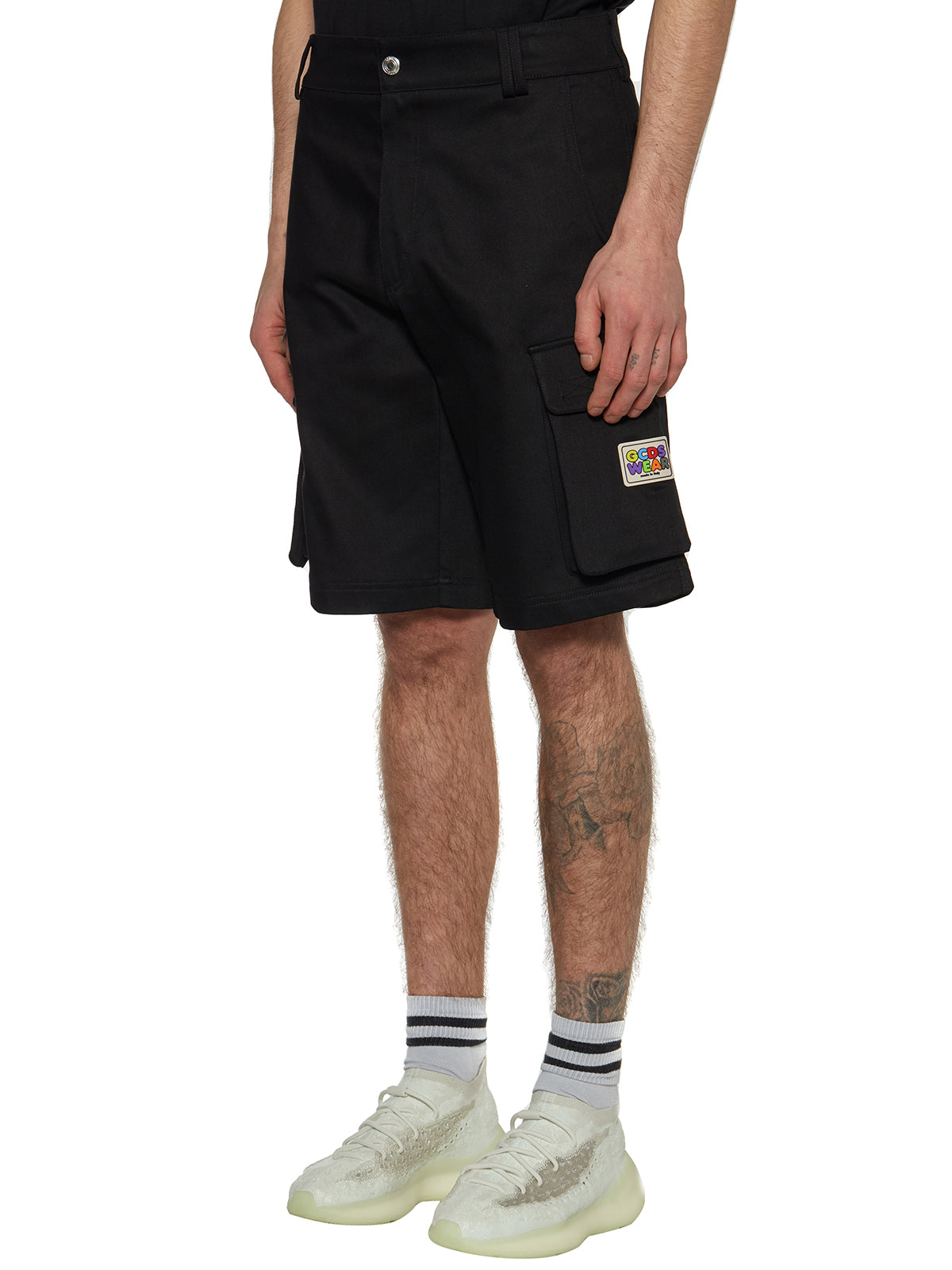 GCDS Men's Cargo Bermuda Shorts - Size M