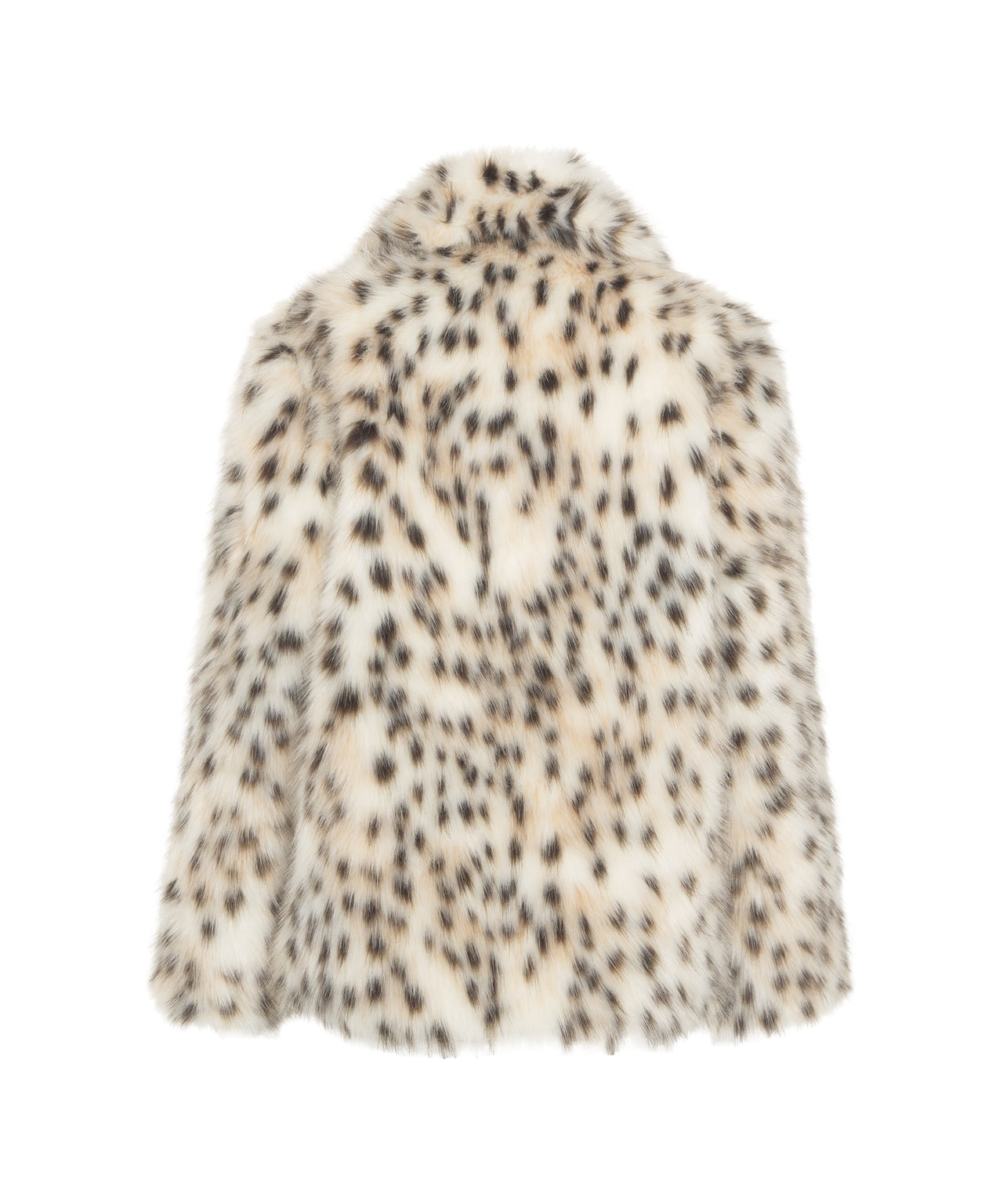 BULLY Mini Animal Print Faux Fur Short Jacket