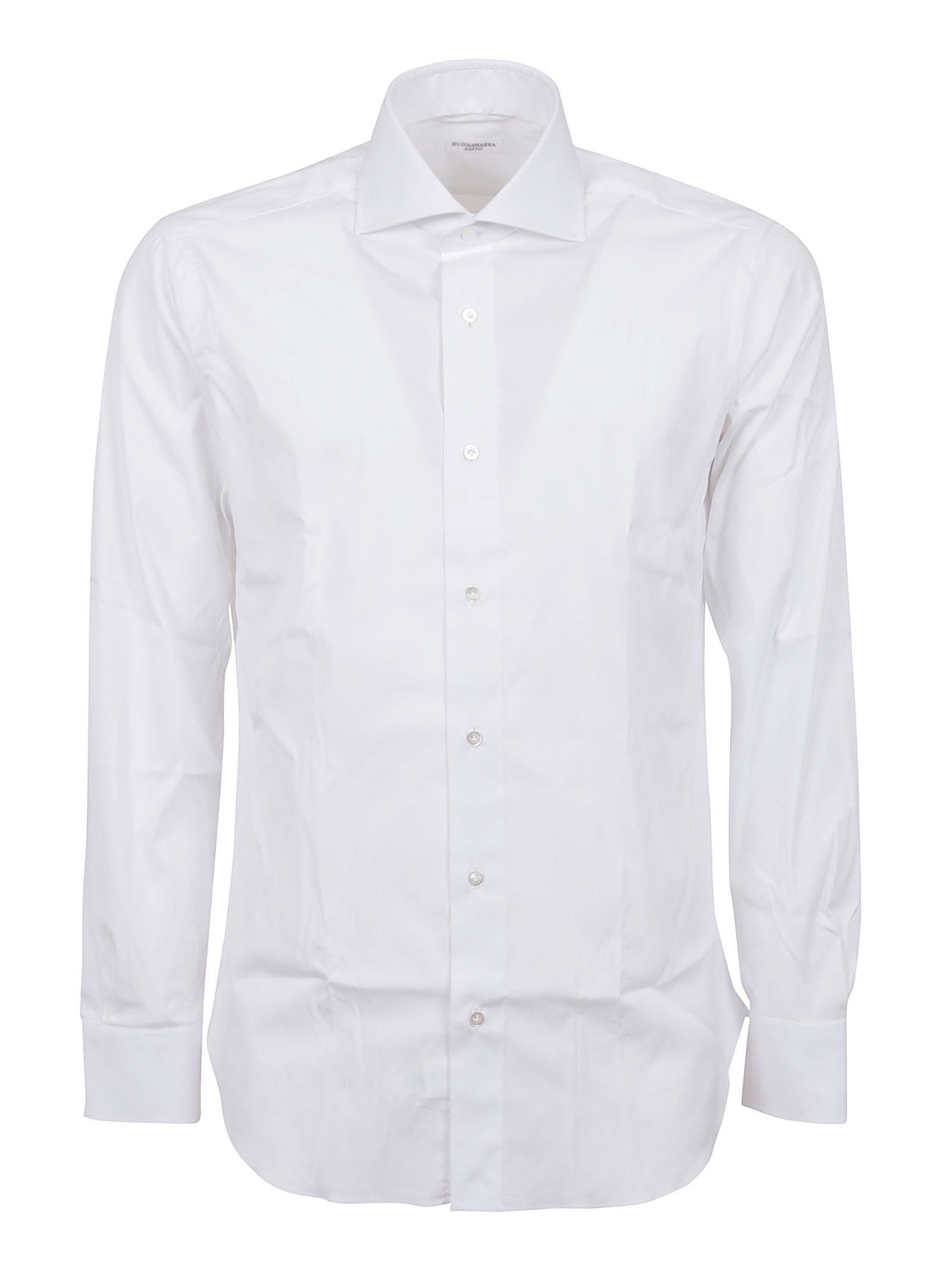 BUONAMASSA Classic White Cotton Shirt for Men - Stylish Fit