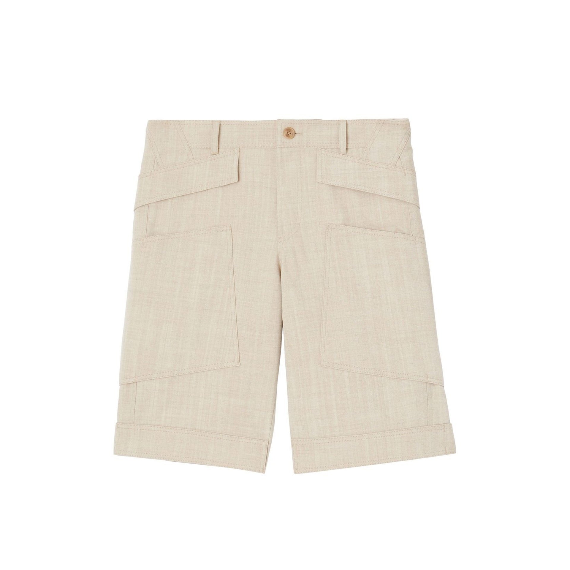 BURBERRY Luxury Bermuda Shorts for Men - Crafted from 100% Wool