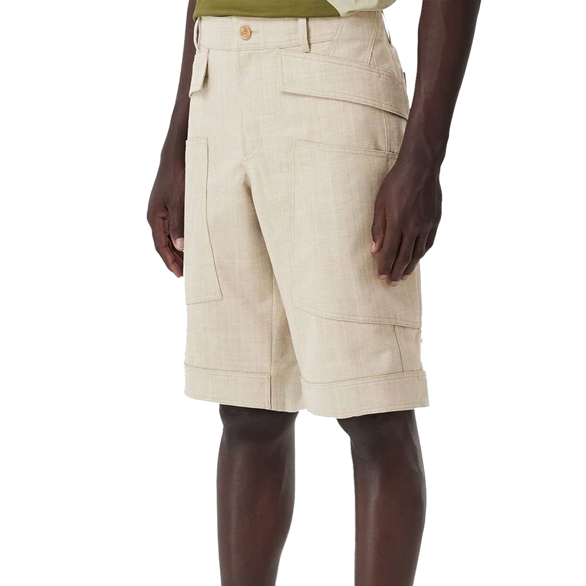 BURBERRY Luxury Bermuda Shorts for Men - Crafted from 100% Wool