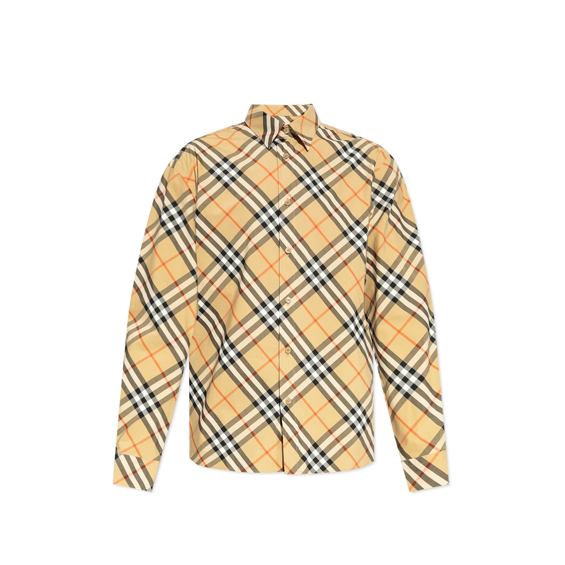 BURBERRY Checkered Design Plaid Shirt with Long Sleeves