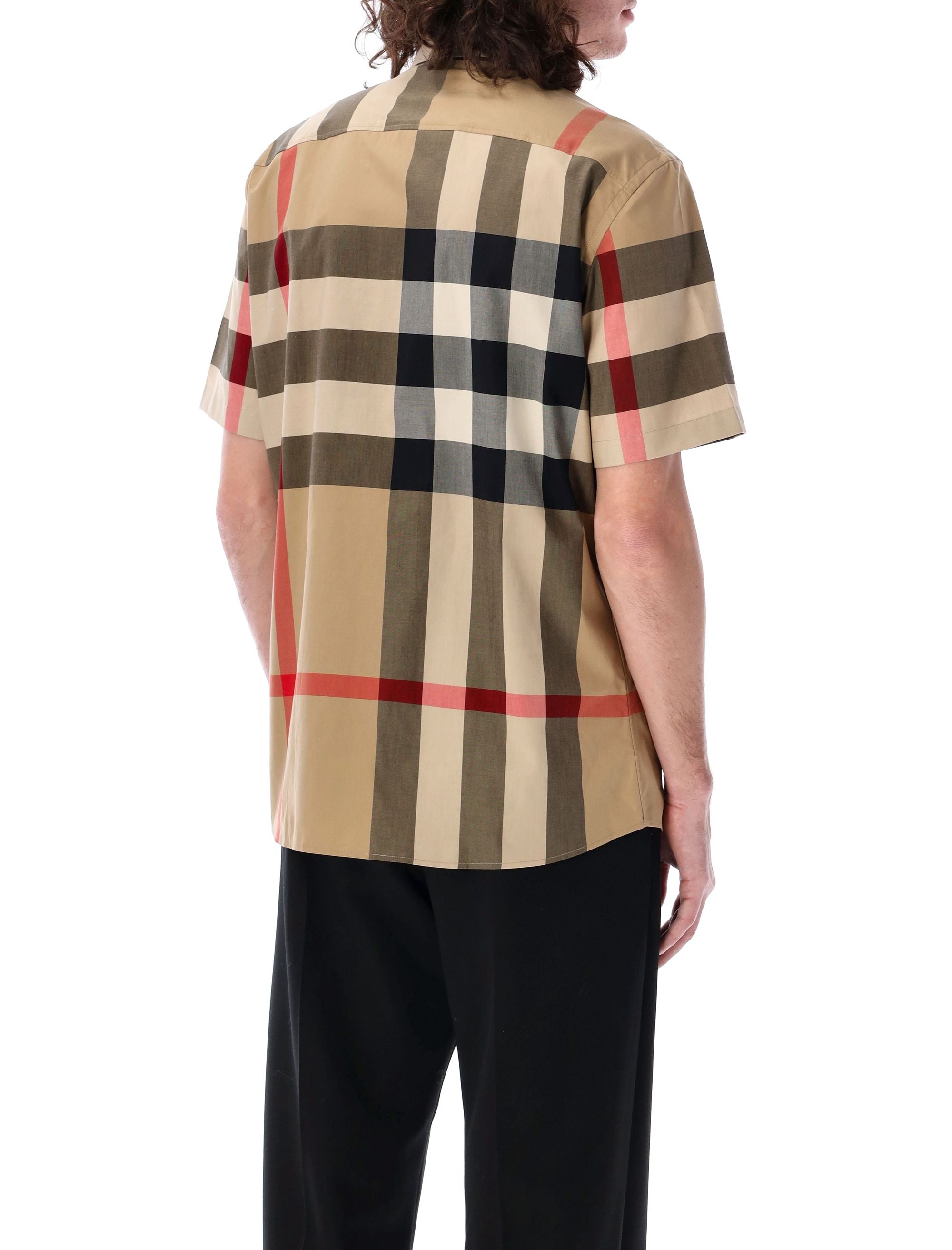 BURBERRY Check Cotton Shirt - Men’s Stylish Design