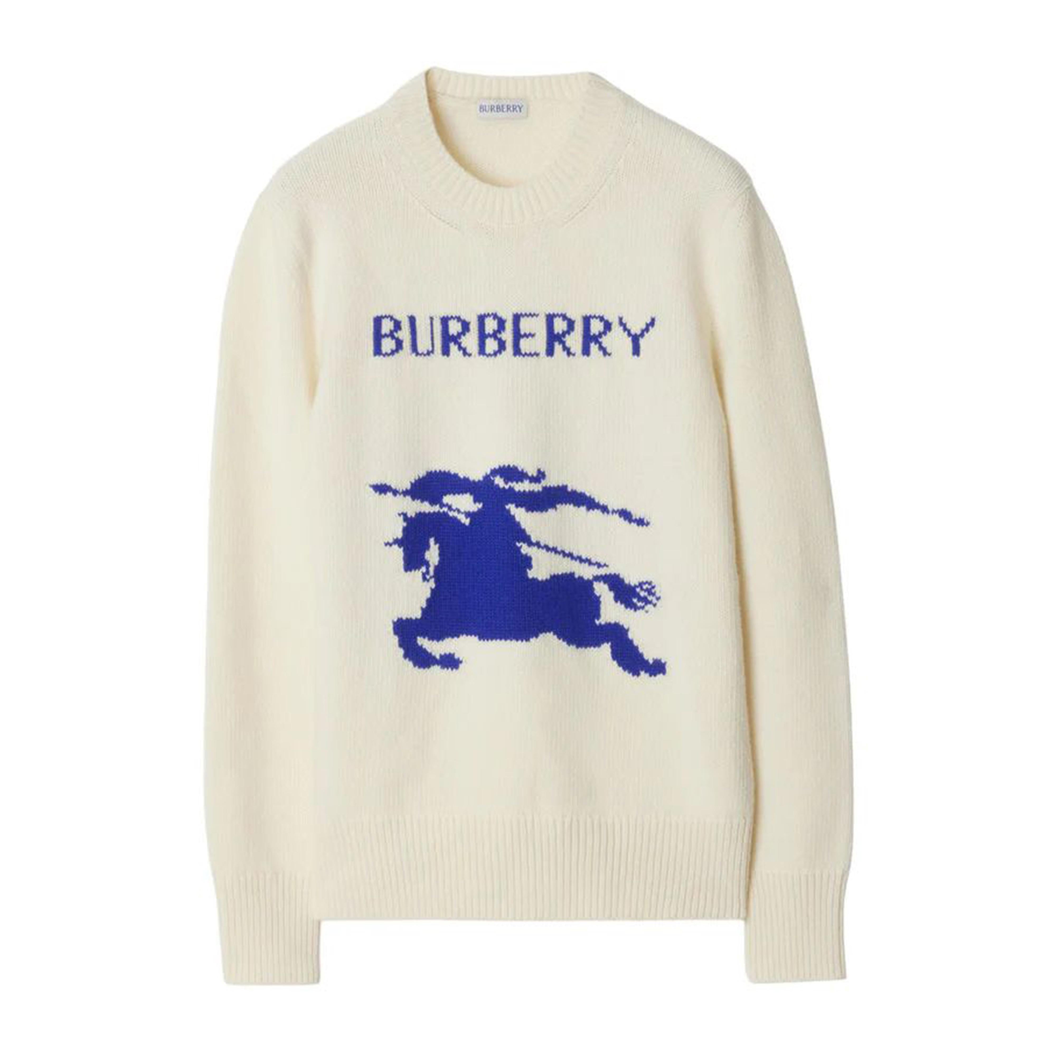 BURBERRY Elegant Wool Blend Sweater for Women - Spring Summer 25