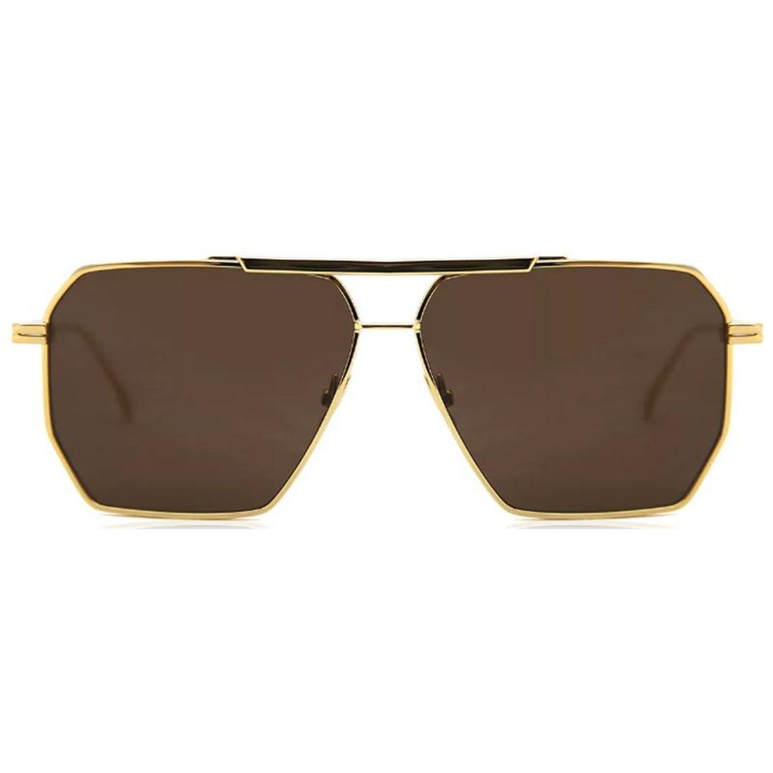 BOTTEGA VENETA Stylish Metal Frame Sunglasses for Men