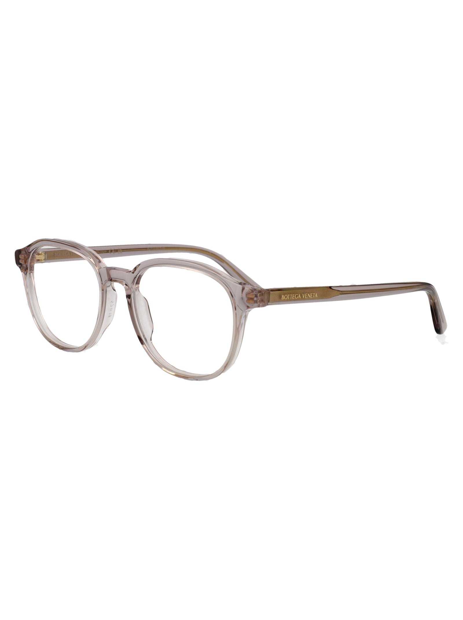 BOTTEGA VENETA Transparent Recycled Acetate Optical Glasses for Men
