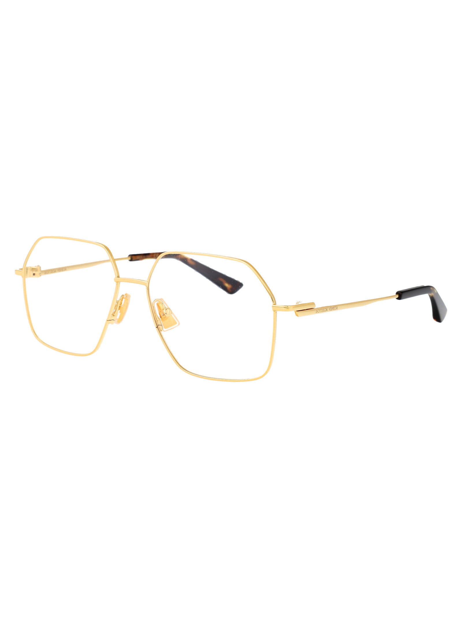 BOTTEGA VENETA Gold Metal Optical Glasses for Women - BV1332O