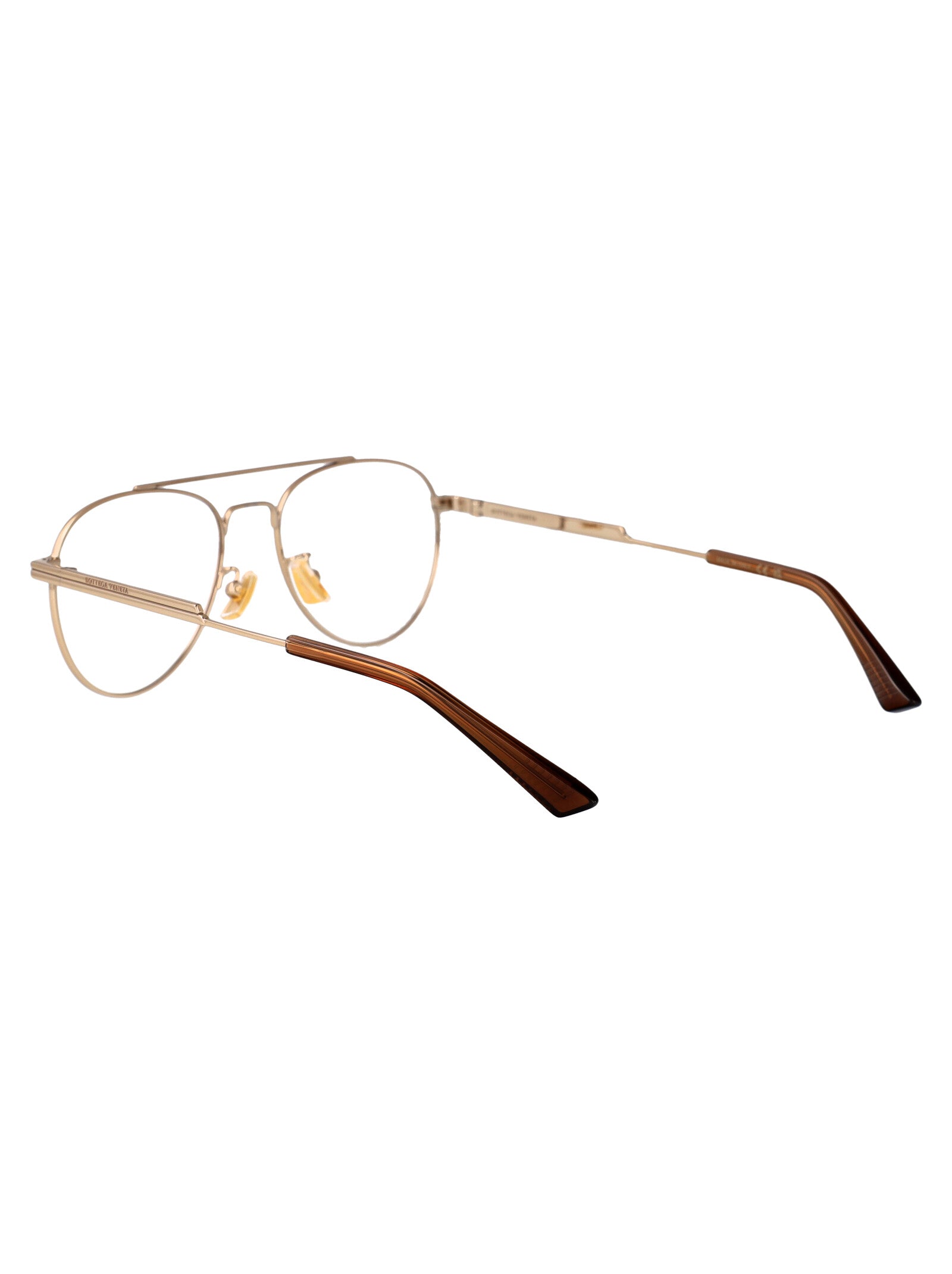BOTTEGA VENETA Gold Metal Optical Glasses for All Seasons