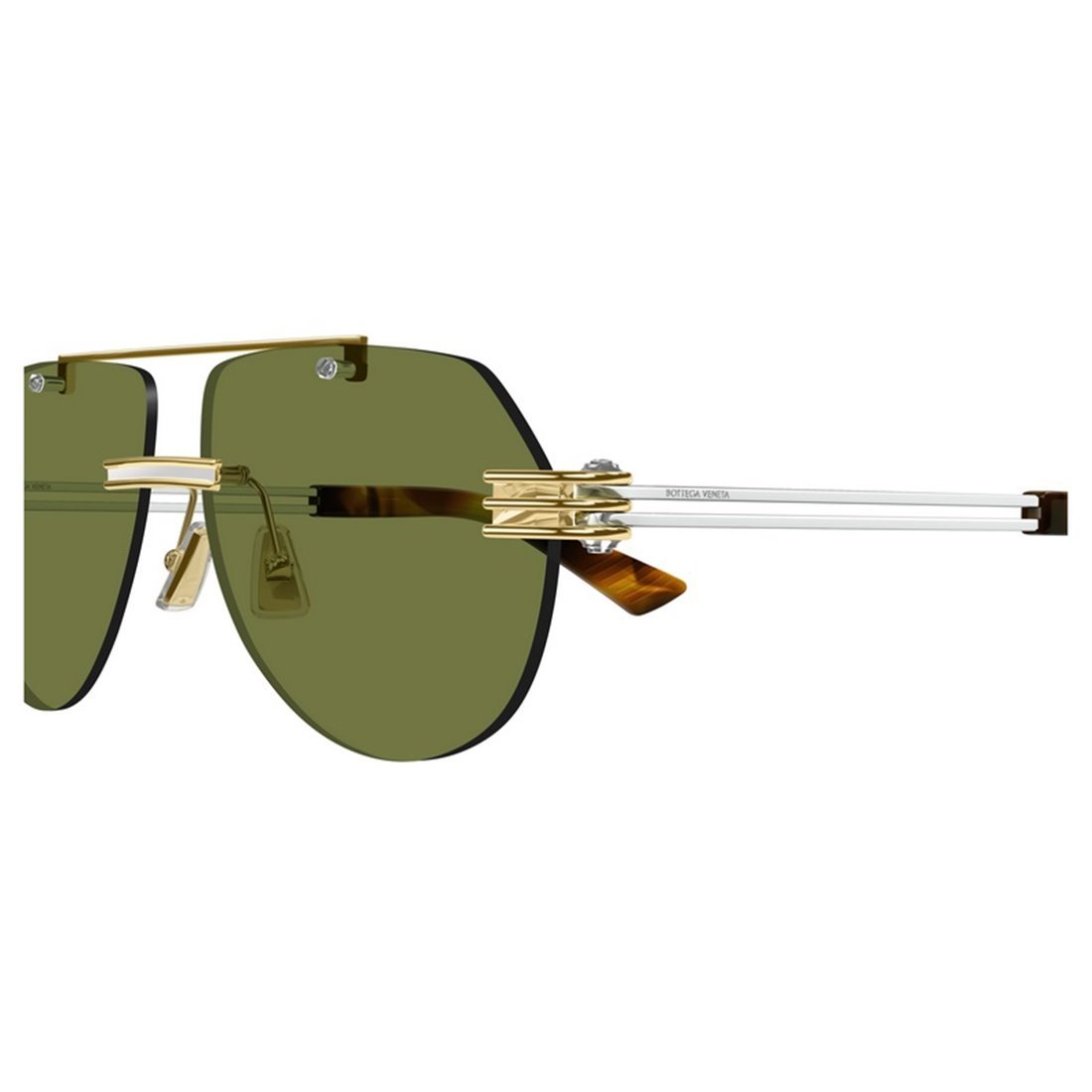 BOTTEGA VENETA Stylish Metal Frame Sunglasses for Men