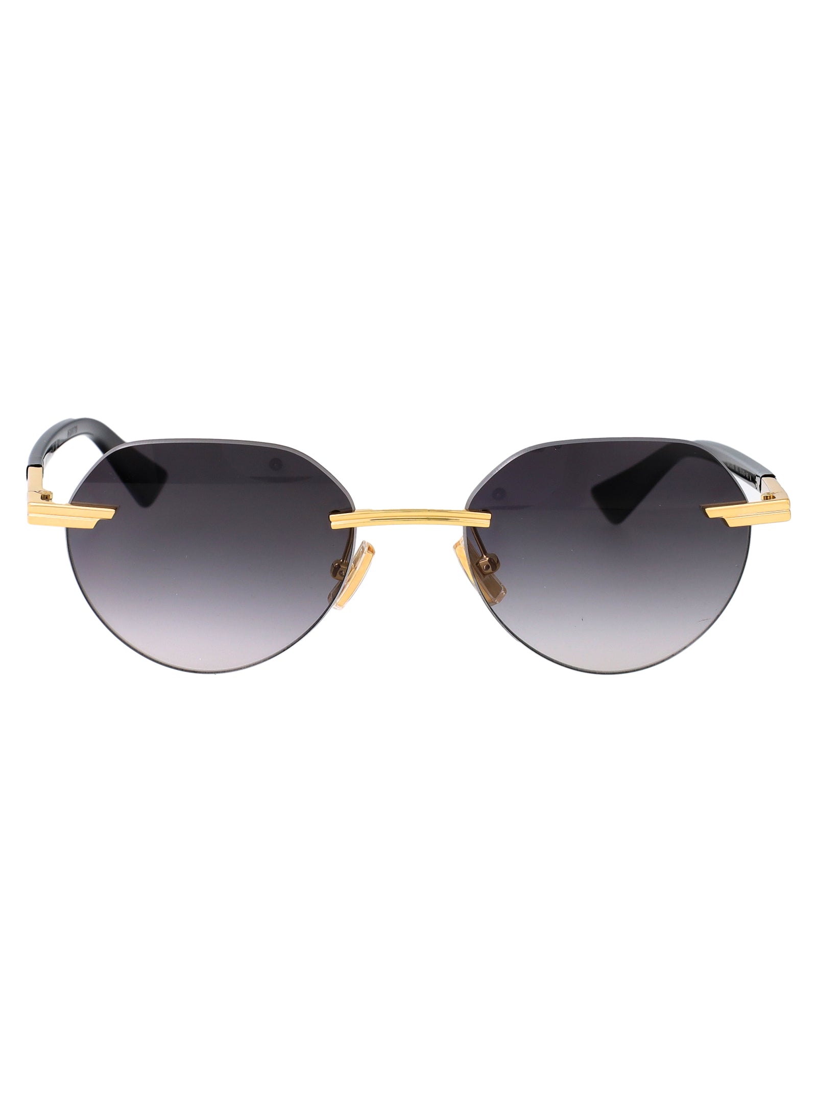 BOTTEGA VENETA Metallic Gold Sunglasses for Women