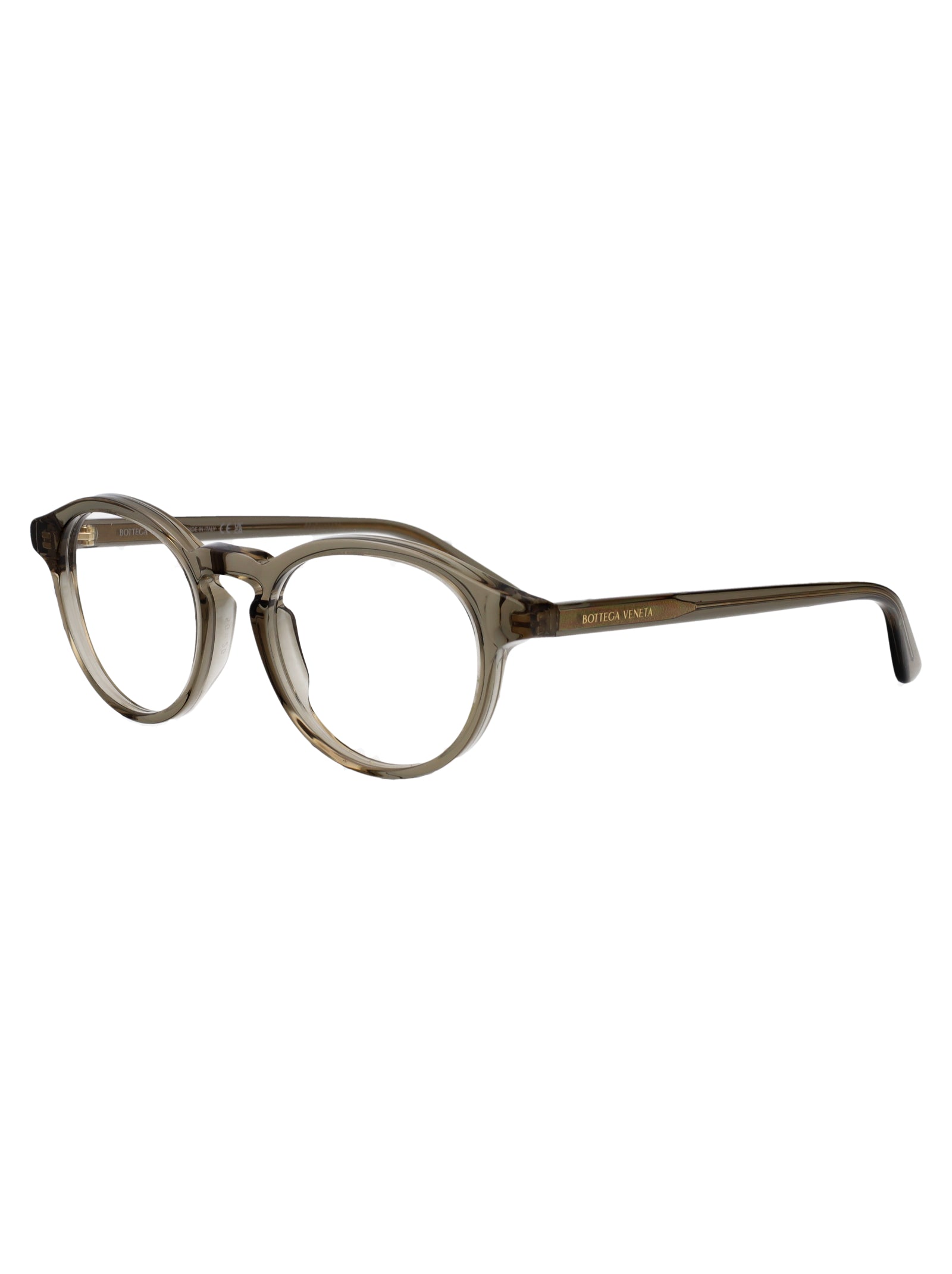 BOTTEGA VENETA Stylish Transparent Recycled Acetate Glasses for Men