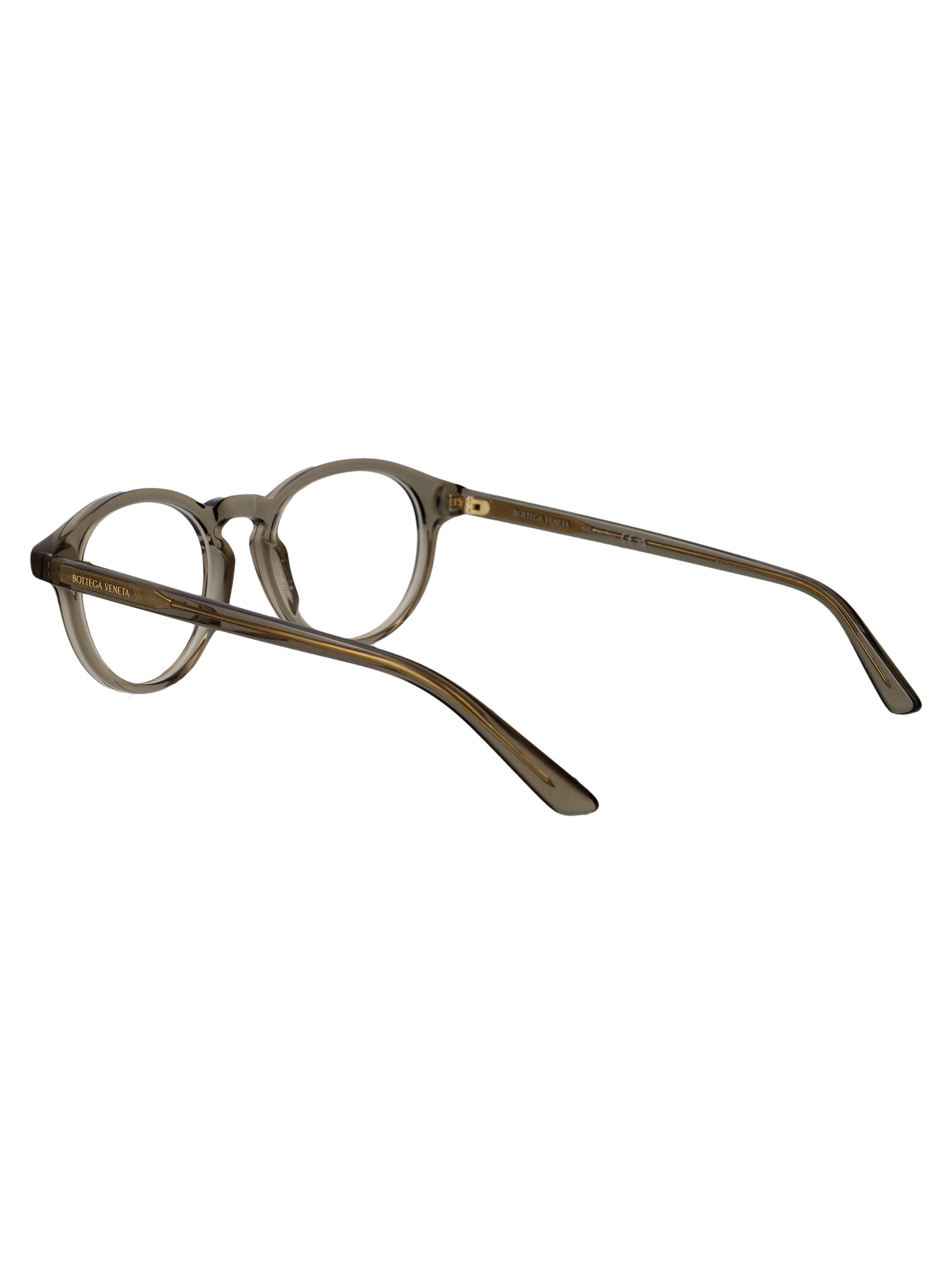 BOTTEGA VENETA Stylish Transparent Recycled Acetate Glasses for Men