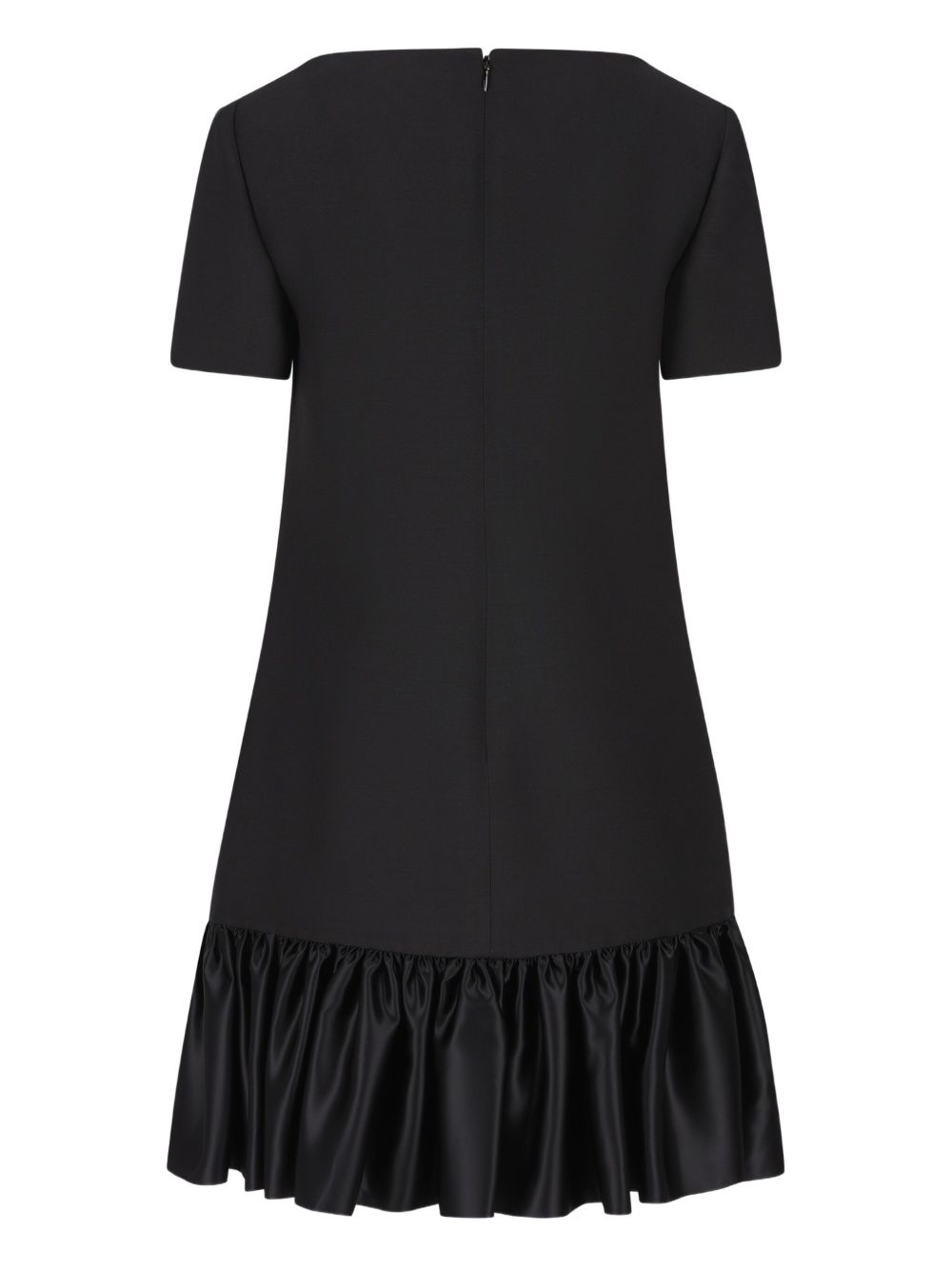 VALENTINO Mini Virgin Wool Dress with Short Sleeves