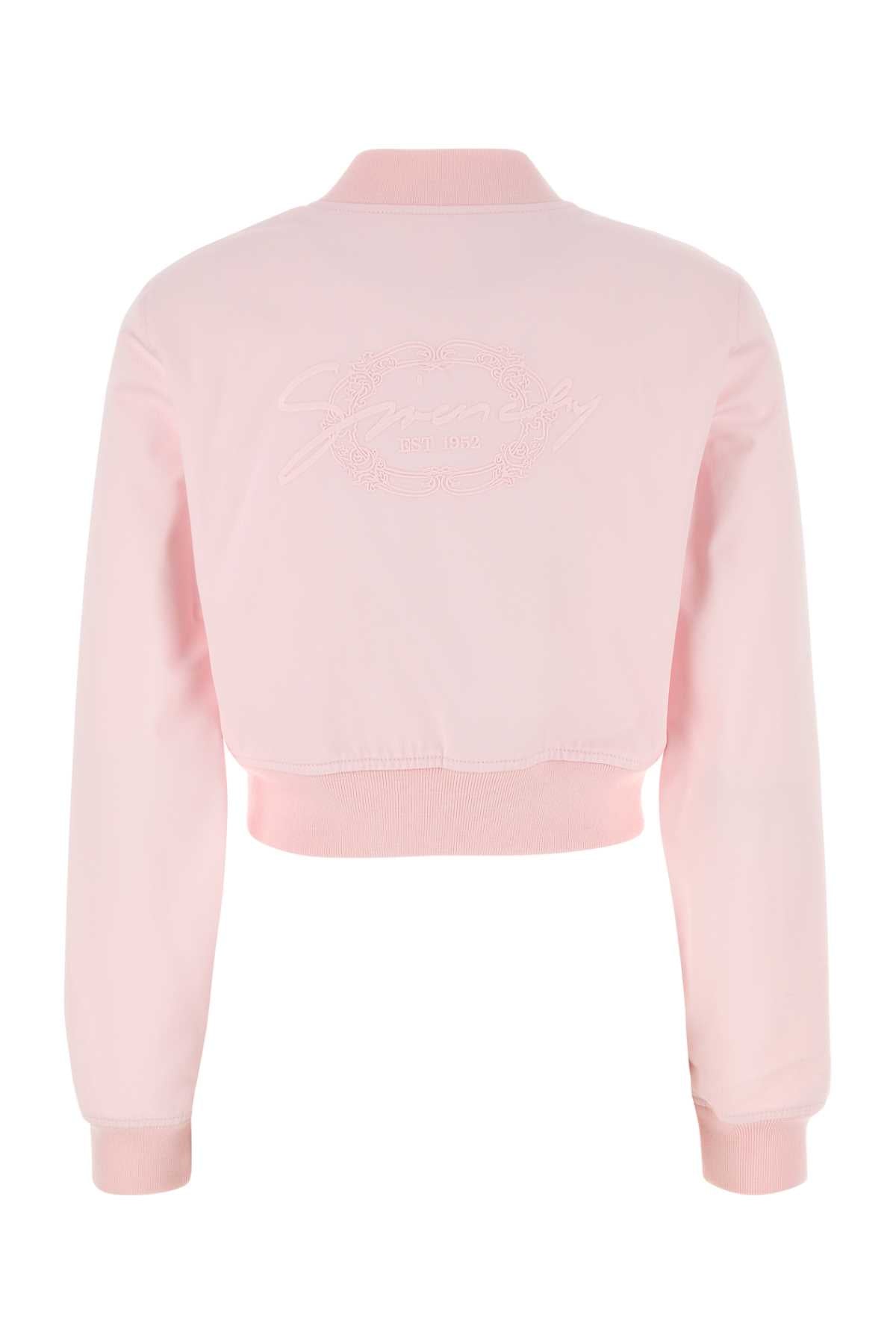 GIVENCHY Cotton Bomber Jacket with Back Embroidery - Women’s