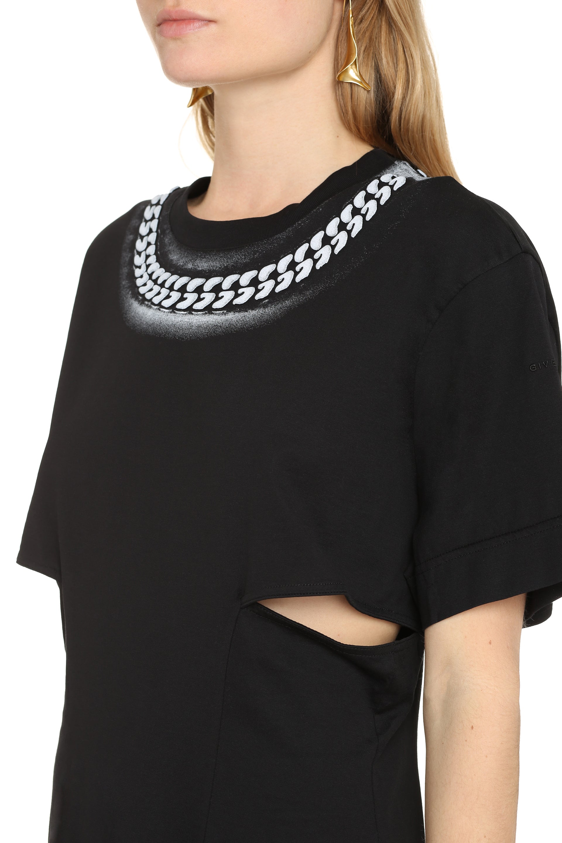 GIVENCHY Women’s Mini Dress with 3D Chain Print