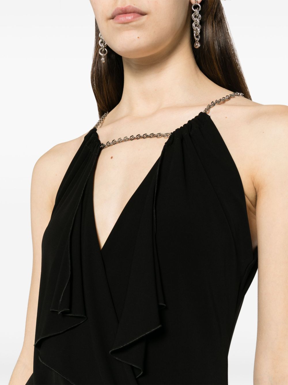 GIVENCHY Long Vest with Chain Detail for Women