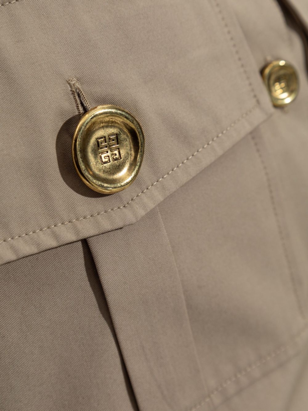 GIVENCHY Military Dress with Golden Buttons - Women's Mini Style