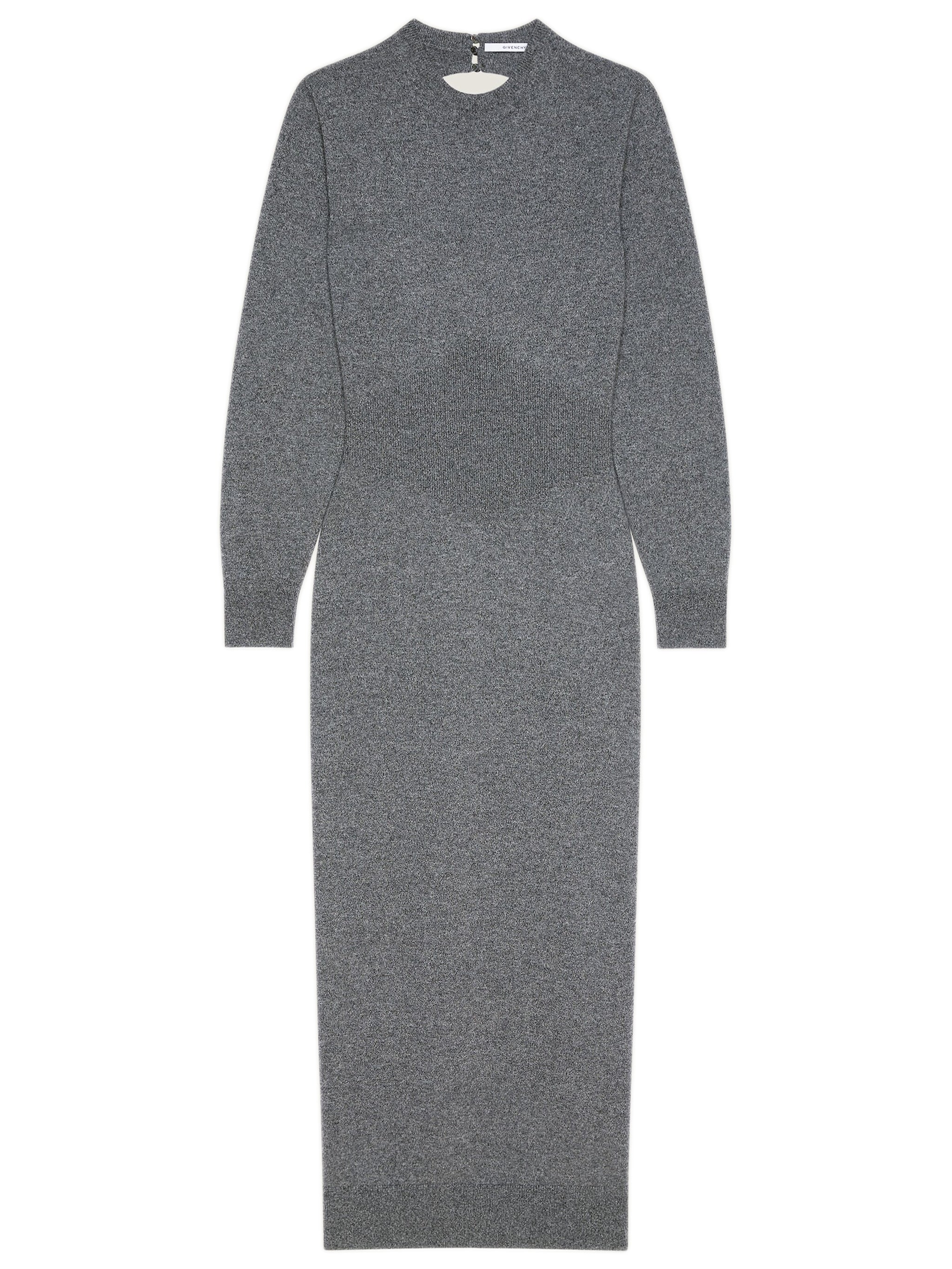 GIVENCHY Cashmere Midi Dress with Open Back - Size S