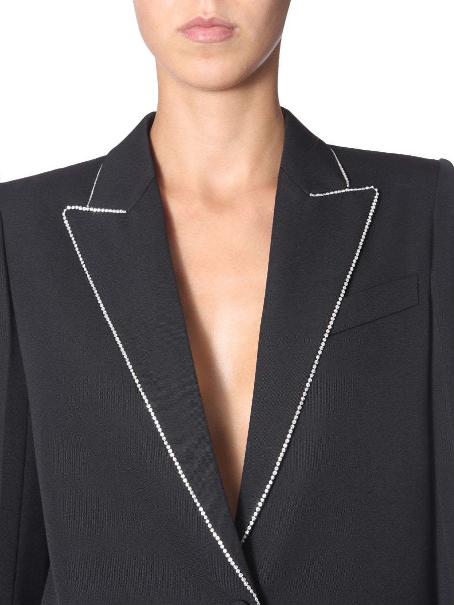 GIVENCHY Elegant Wool Blazer with Strass Details