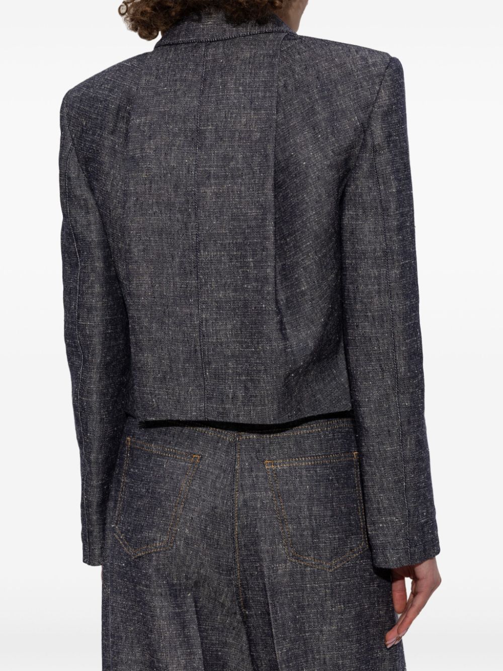 GIVENCHY Stylish Women's Mini Denim Jacket with 4 Pockets