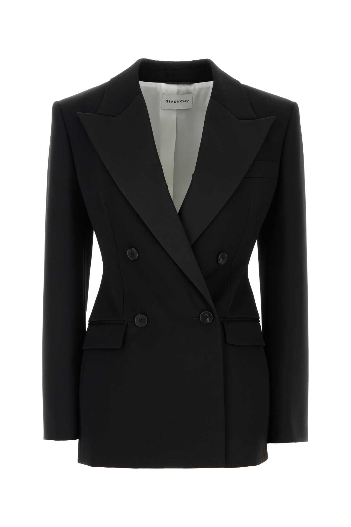 GIVENCHY Wool Jacket with Satin Collar for Women
