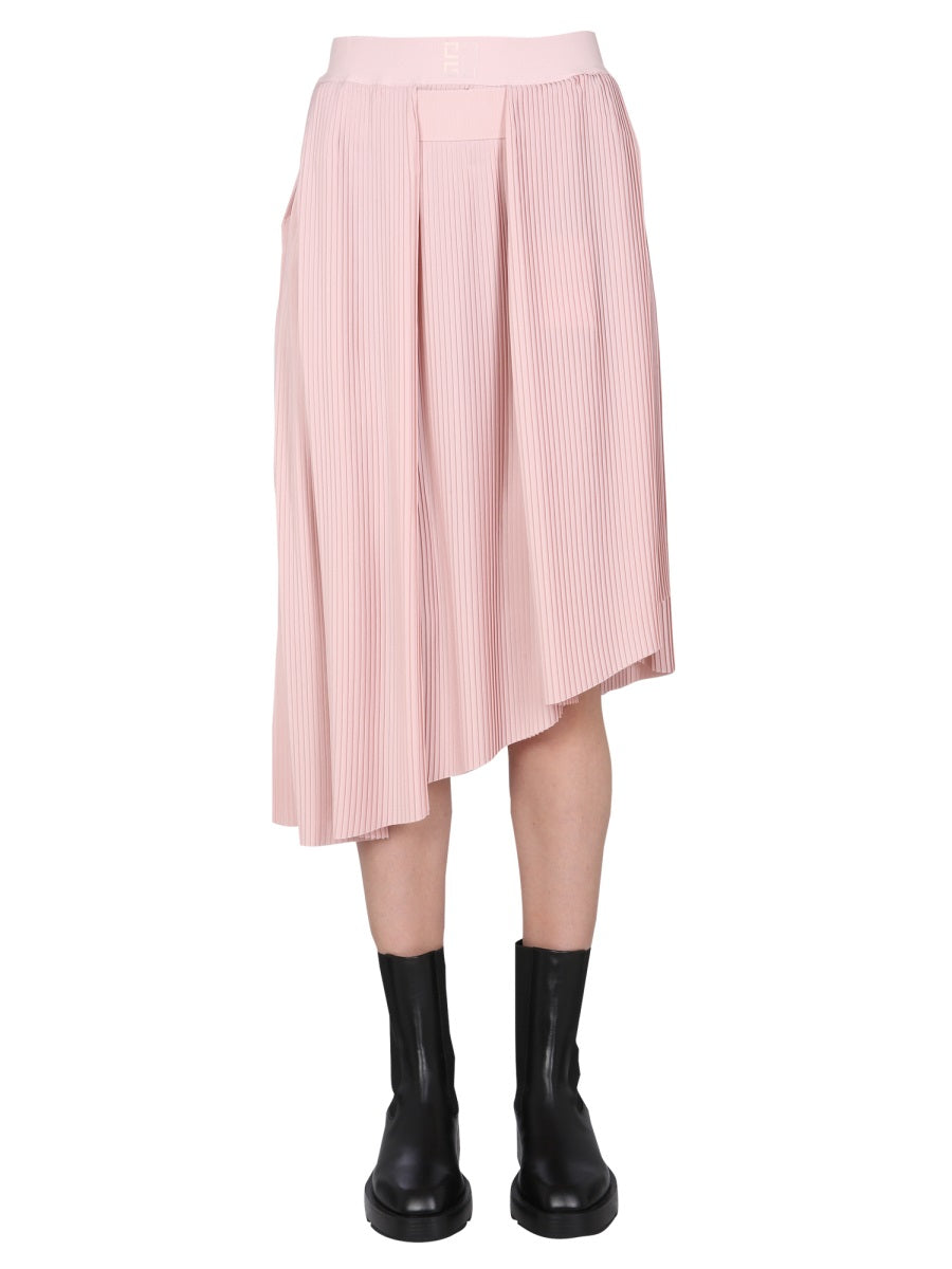 GIVENCHY Elegant Plissé Skirt with Double Elasticated Belt