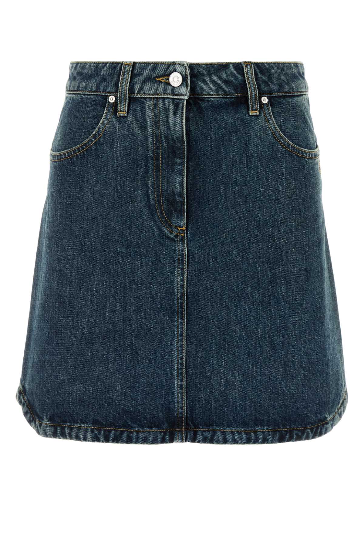 GIVENCHY Women's Mini Denim Skirt with Pockets