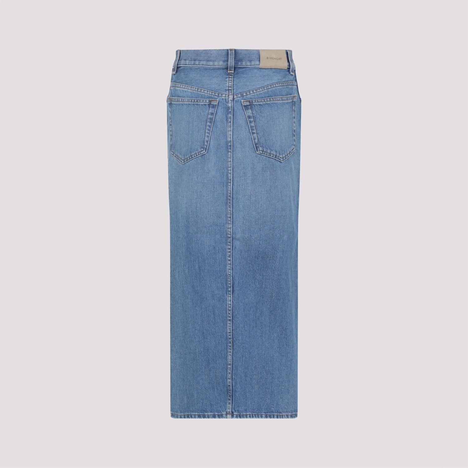 GIVENCHY Women's Denim Skirt with Waist Loops - Size 36