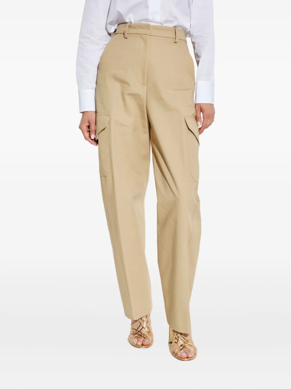GIVENCHY Classic Wool and Cotton Trousers for Women