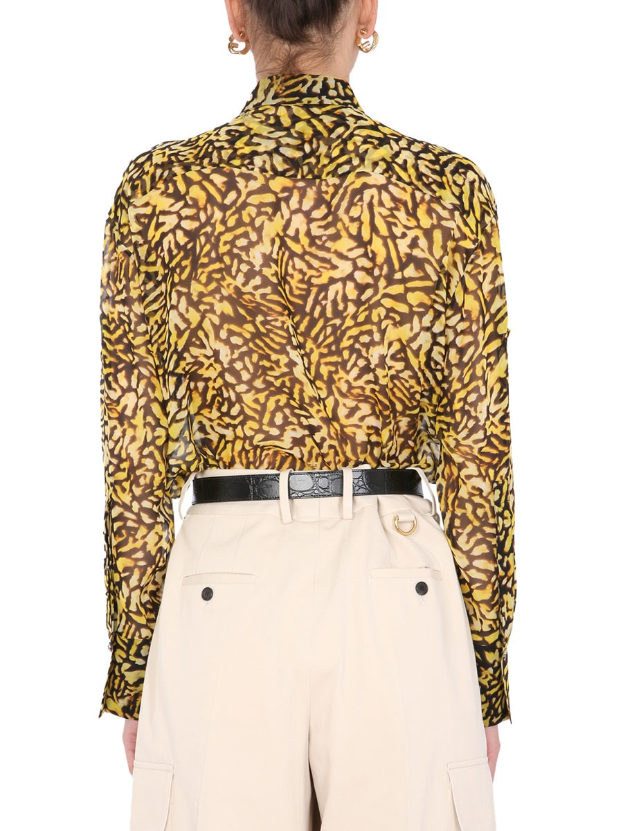 GIVENCHY Animal Print Long Shirt for Women