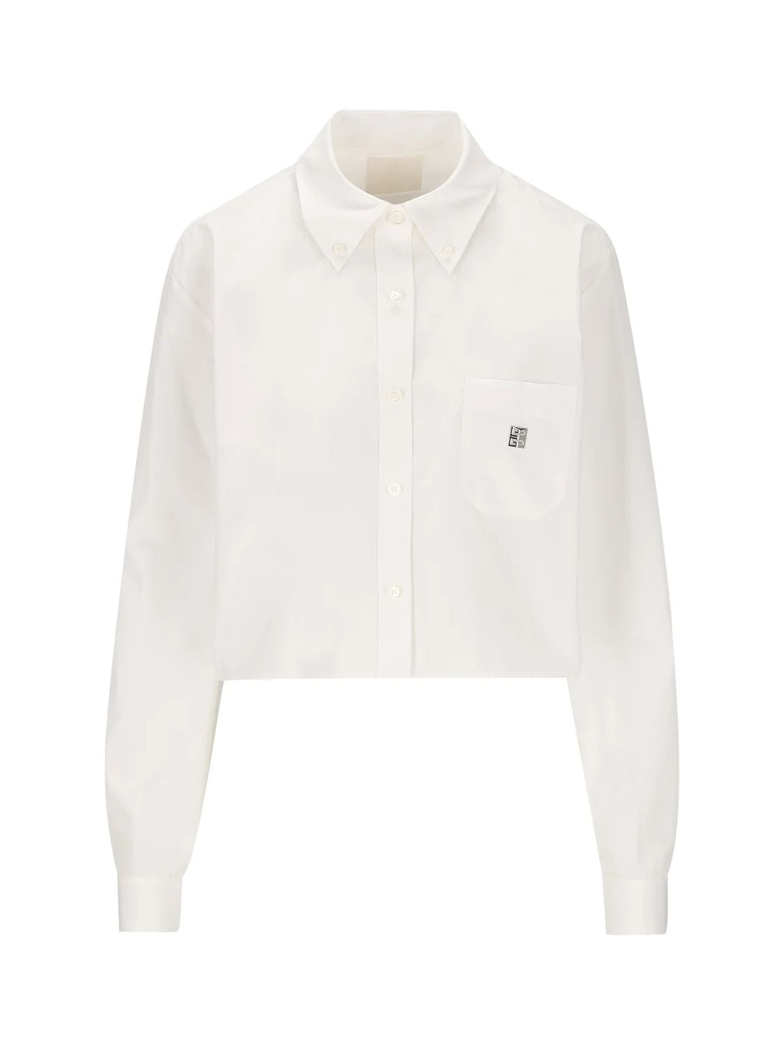 GIVENCHY Cropped Cotton Shirt - Size 40