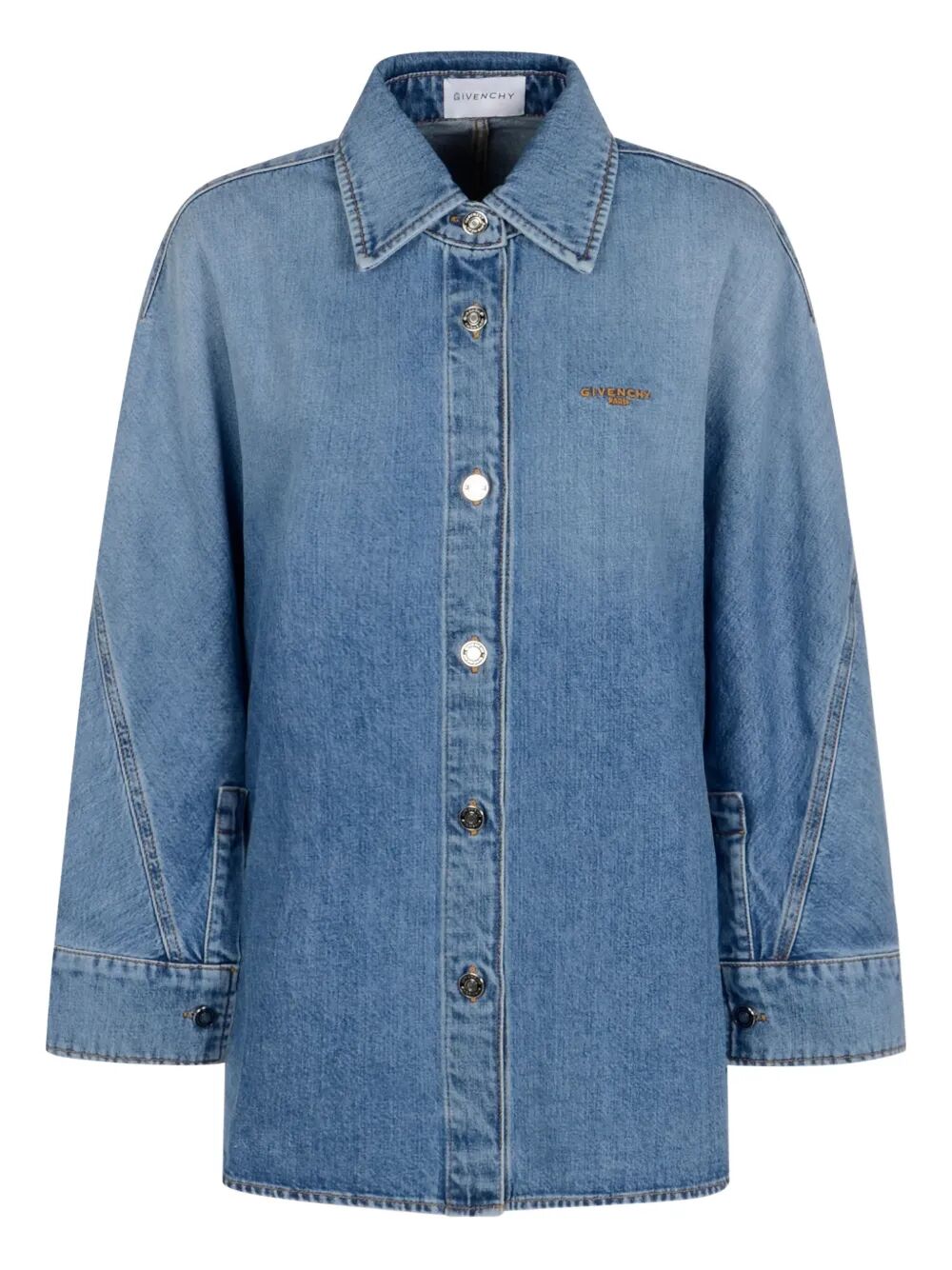 GIVENCHY Mini Cocoon Denim Shirt for Women