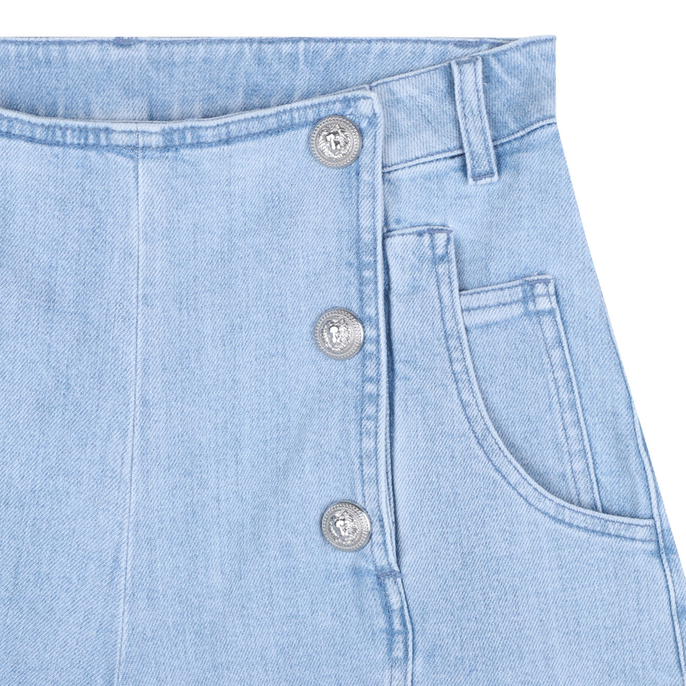 BALMAIN KIDS Cotton-Blend Mini Shorts for Girls - SS25