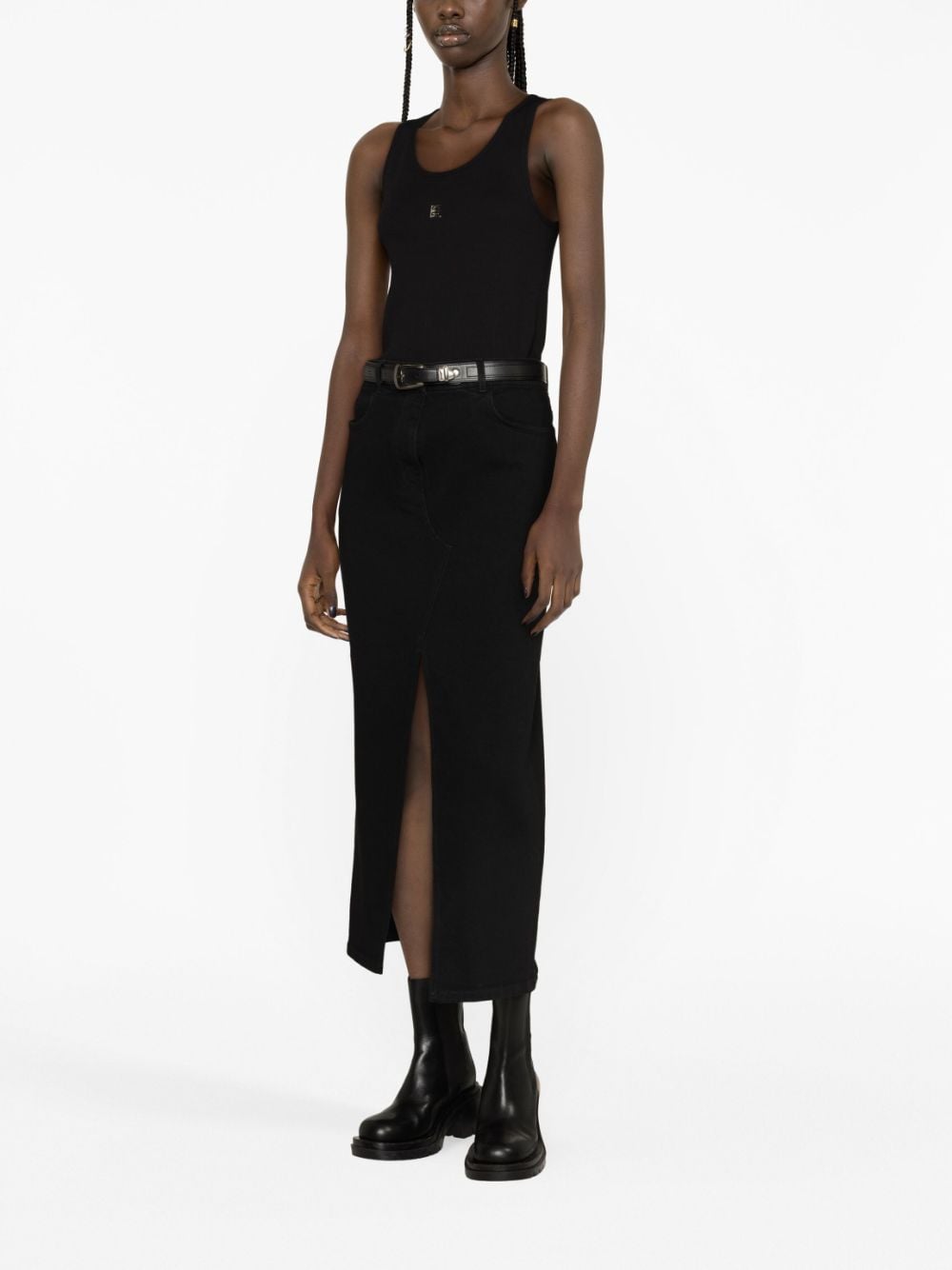 GIVENCHY Classic Ribbed Cotton Tank Top for Women