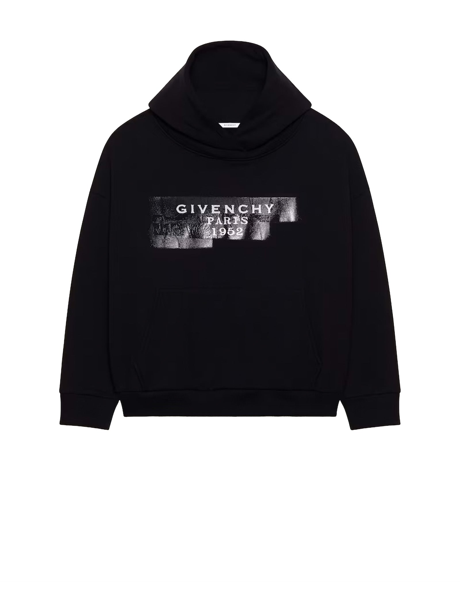 GIVENCHY Hooded Sweatshirt in Brushed Fabric with Signature Tape