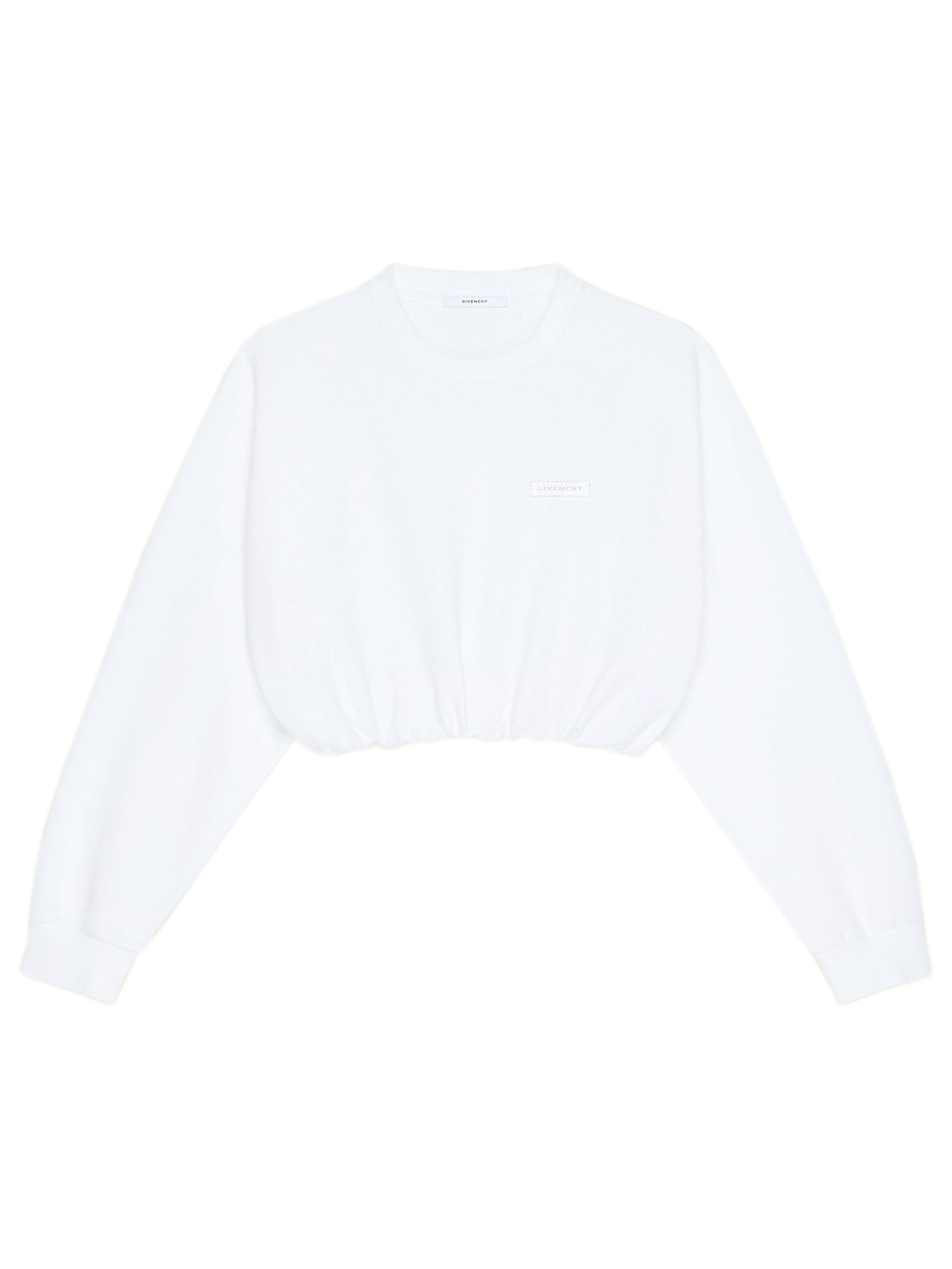 GIVENCHY Cropped Fleece Sweatshirt XS
