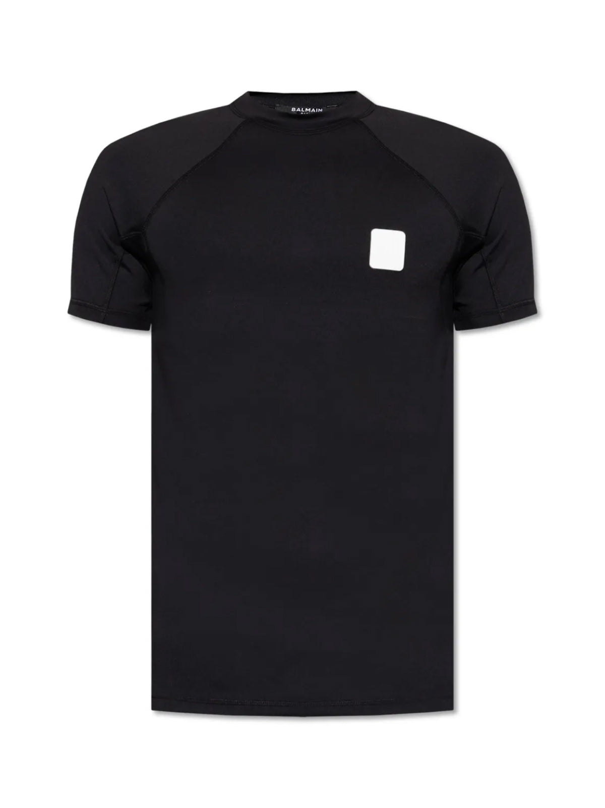 BALMAIN Raglan Logo Patch T-Shirt - Short Sleeve