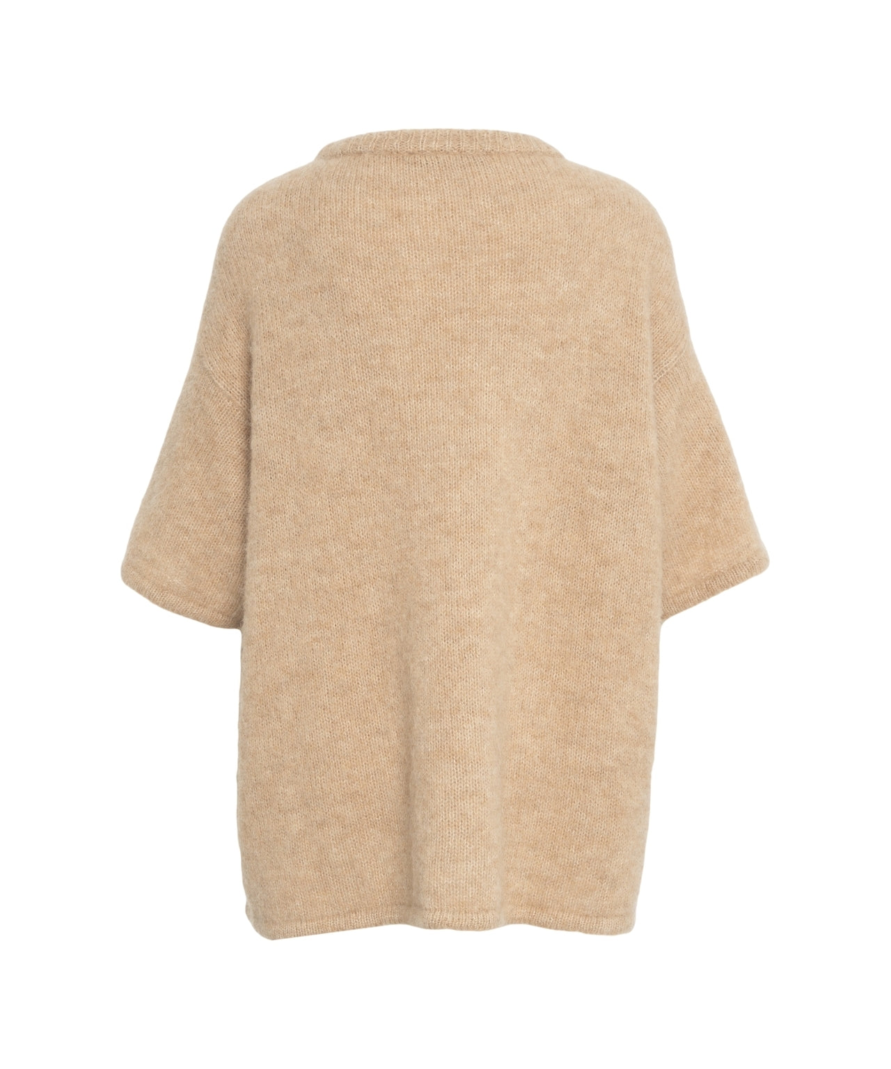 BY AYLIN KOENIG Relaxed Alpaca Blend Sweater with Three-Quarter Sleeves