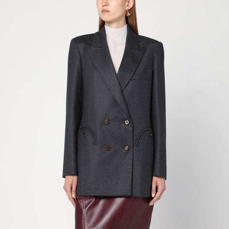 BLAZE MILANO Wool Double-Breasted Blazer