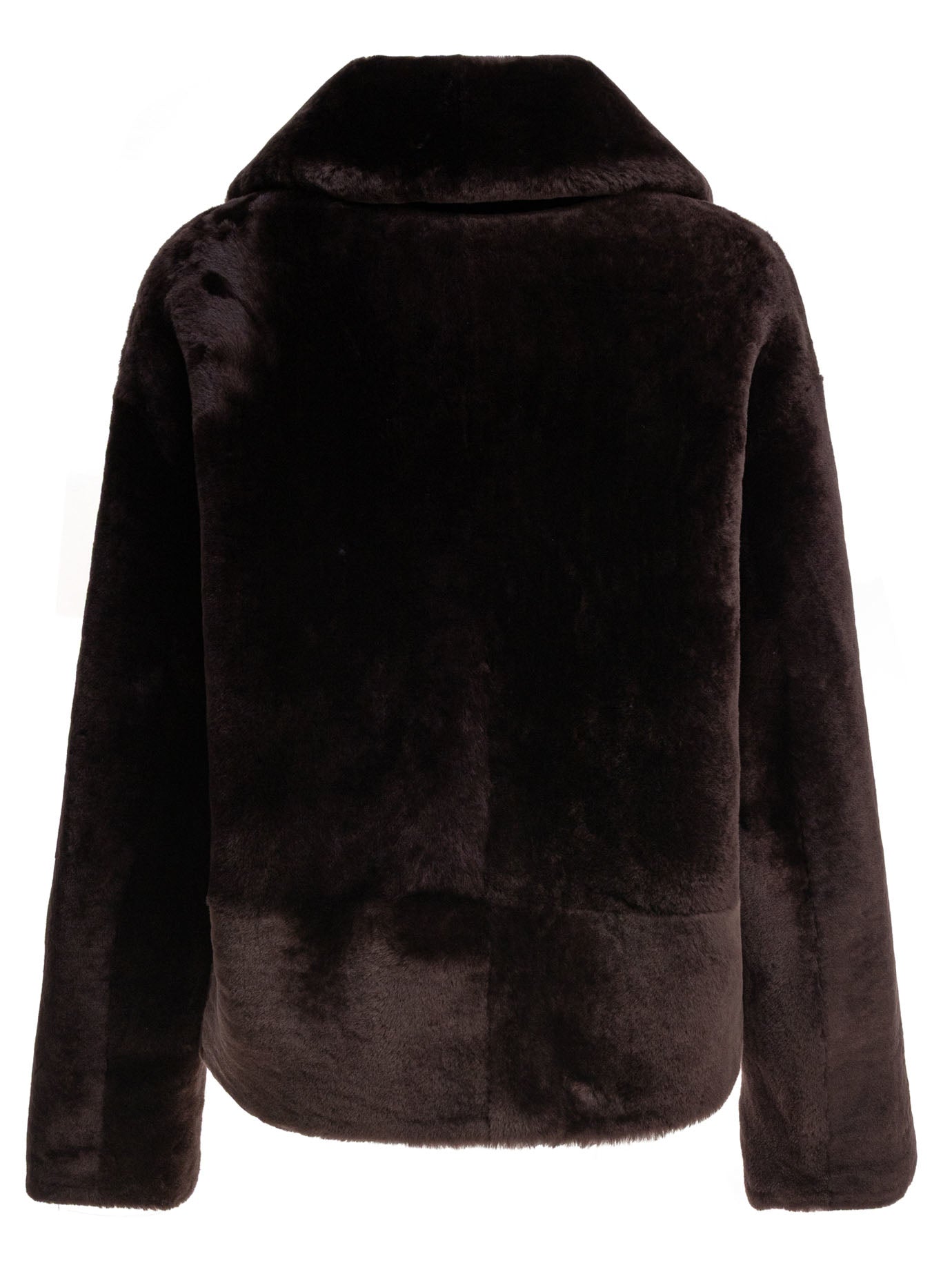B&W Luxurious Lamb Fur Jacket for Women