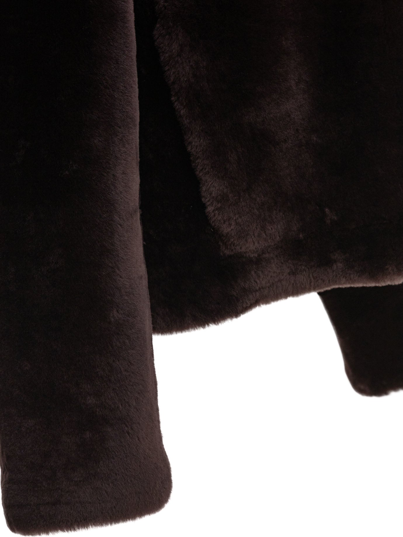 B&W Luxurious Lamb Fur Jacket for Women