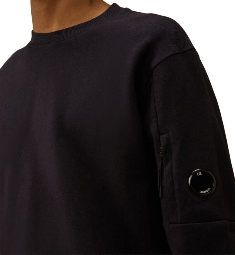 CP COMPANY Men's Medium-Weight Brushed Cotton Sweatshirt