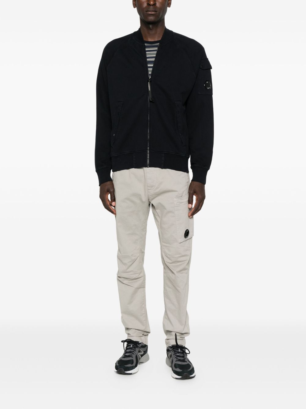 C.P. COMPANY Stylish Zip-Up Sweatshirt with Unique Lens Detail