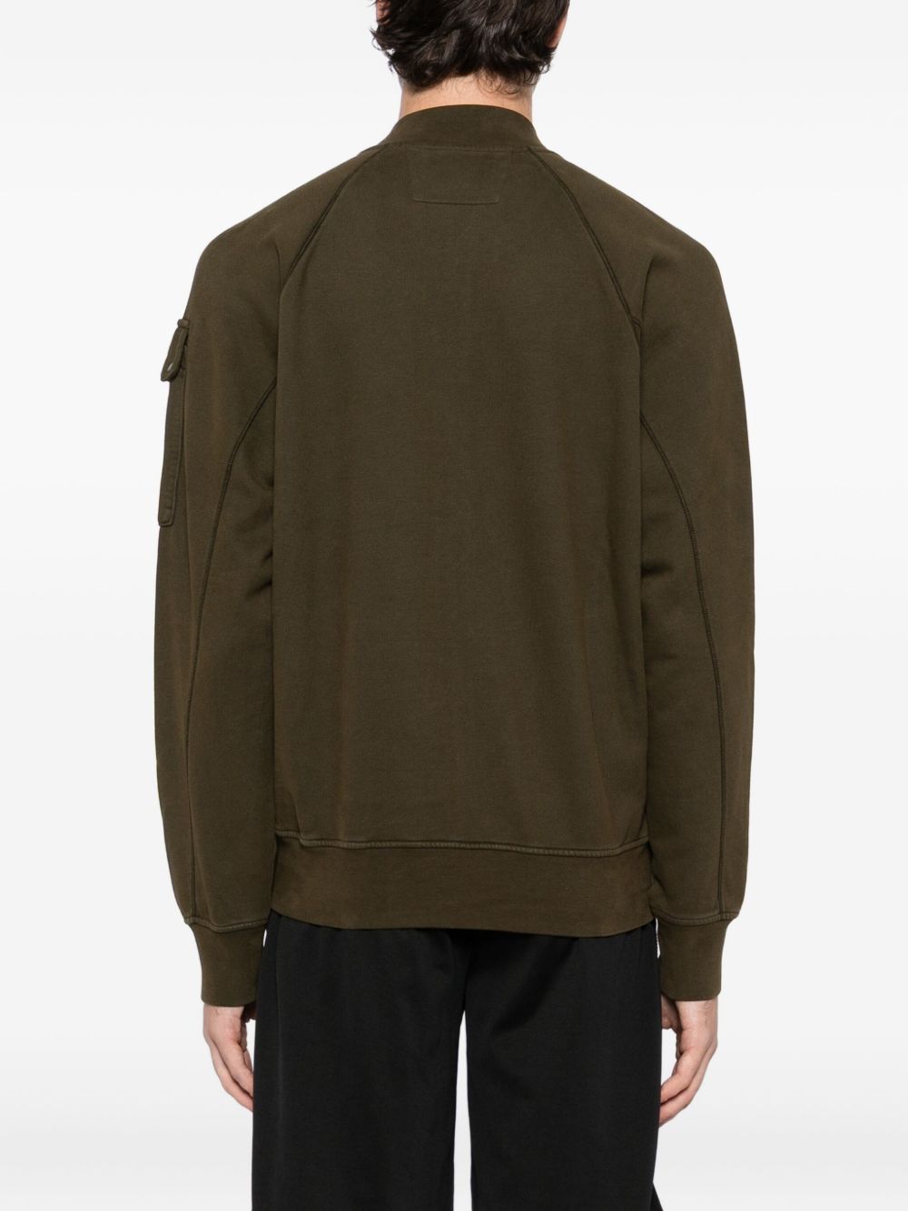 C.P. COMPANY Men's Zip-Up Sweatshirt with Unique Lens Detail
