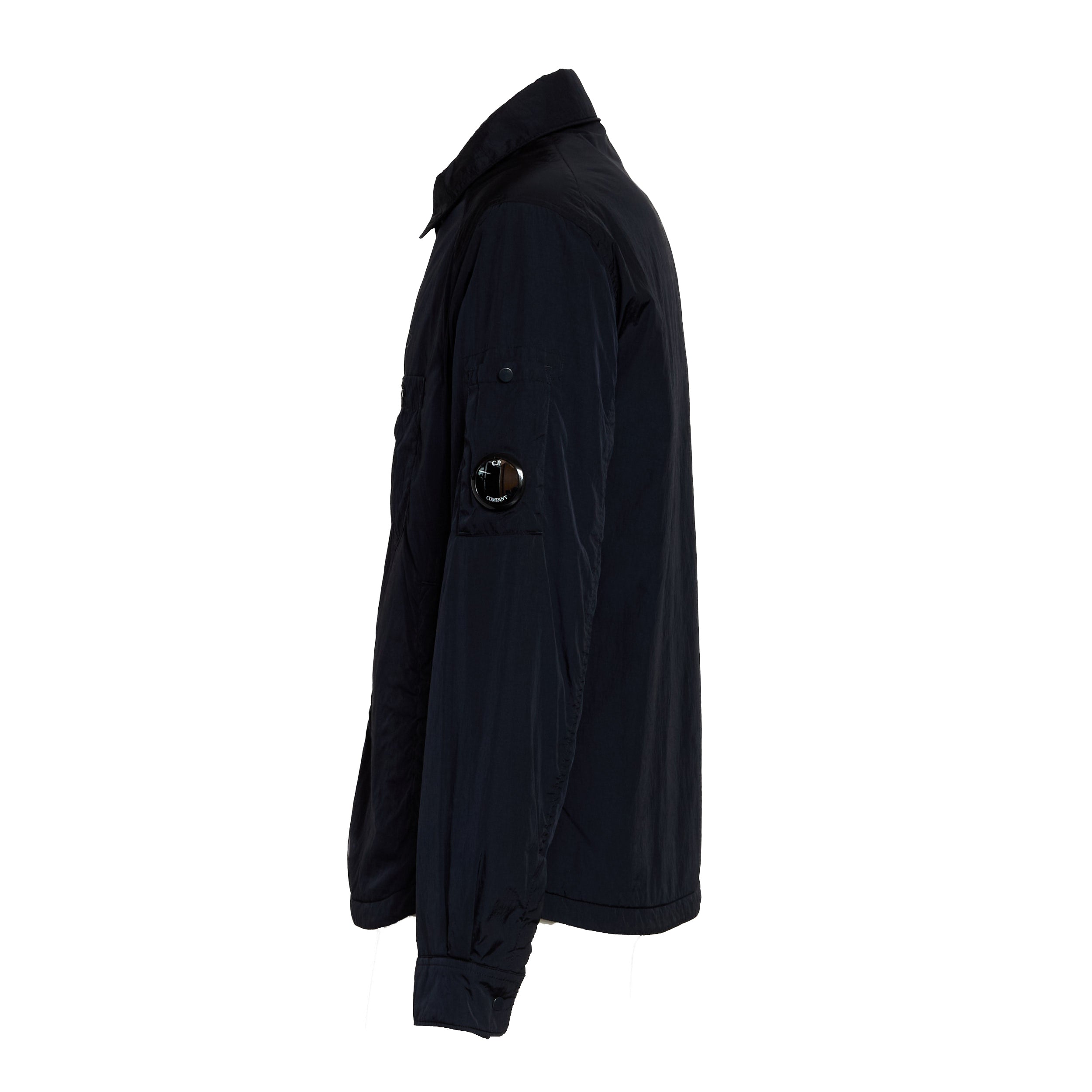 C.P. COMPANY Classic Chrome-r Lens Button Overshirt for Men - Padded