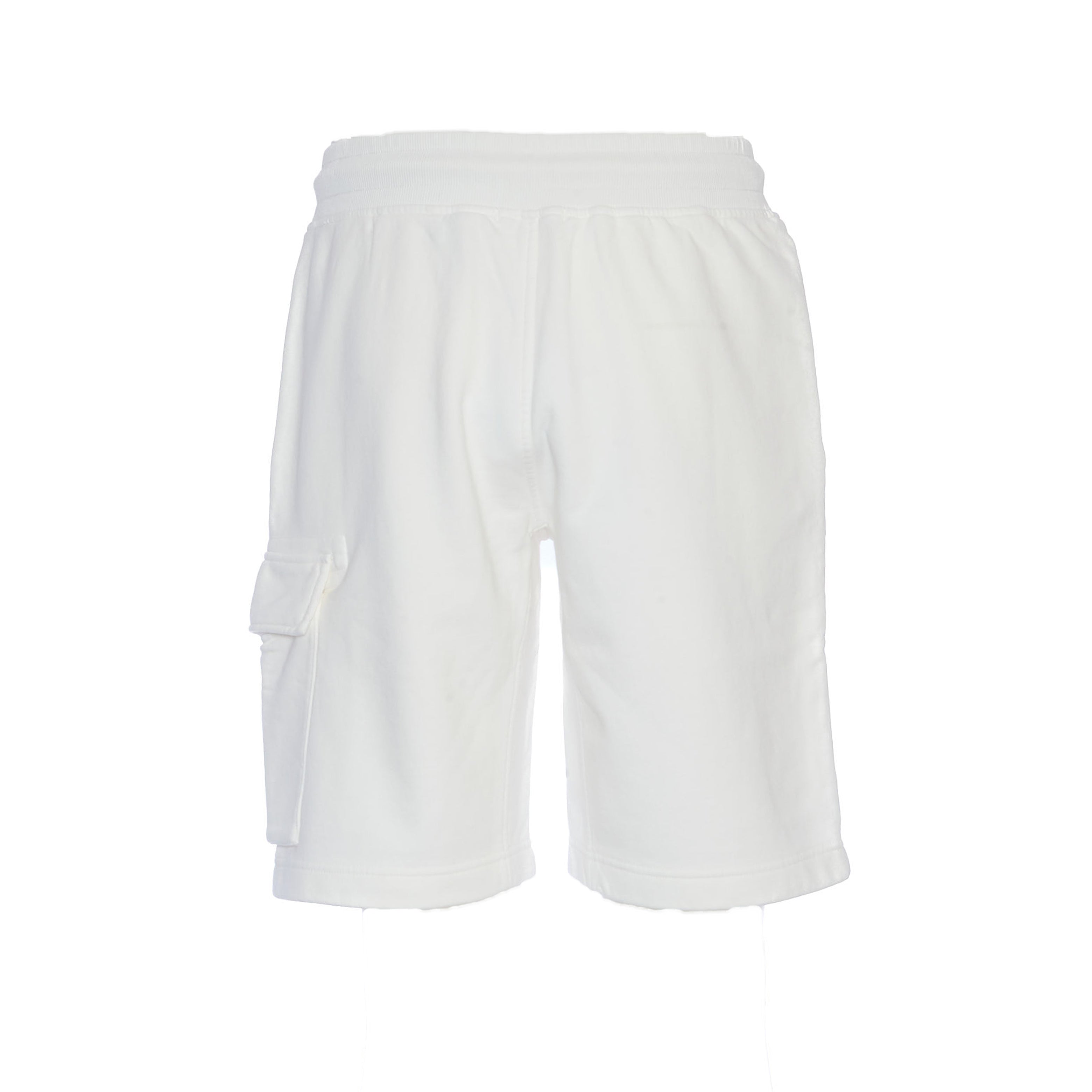 C.P. COMPANY Lightweight Cotton Diagonal Fleece Logo Cargo Shorts