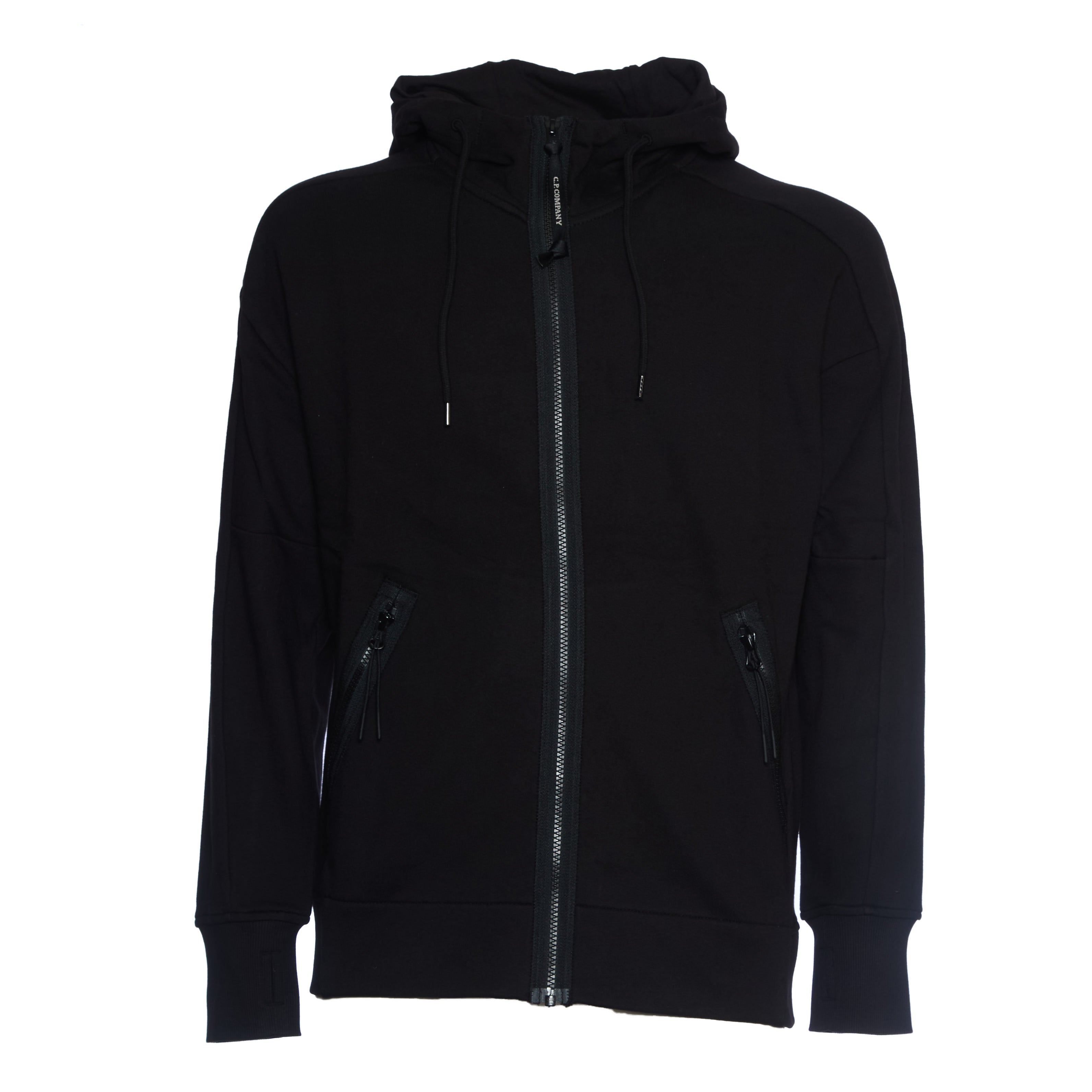 C.P. COMPANY Diagonal Raised Fleece Goggle Zipped Hooded Sweatshirt