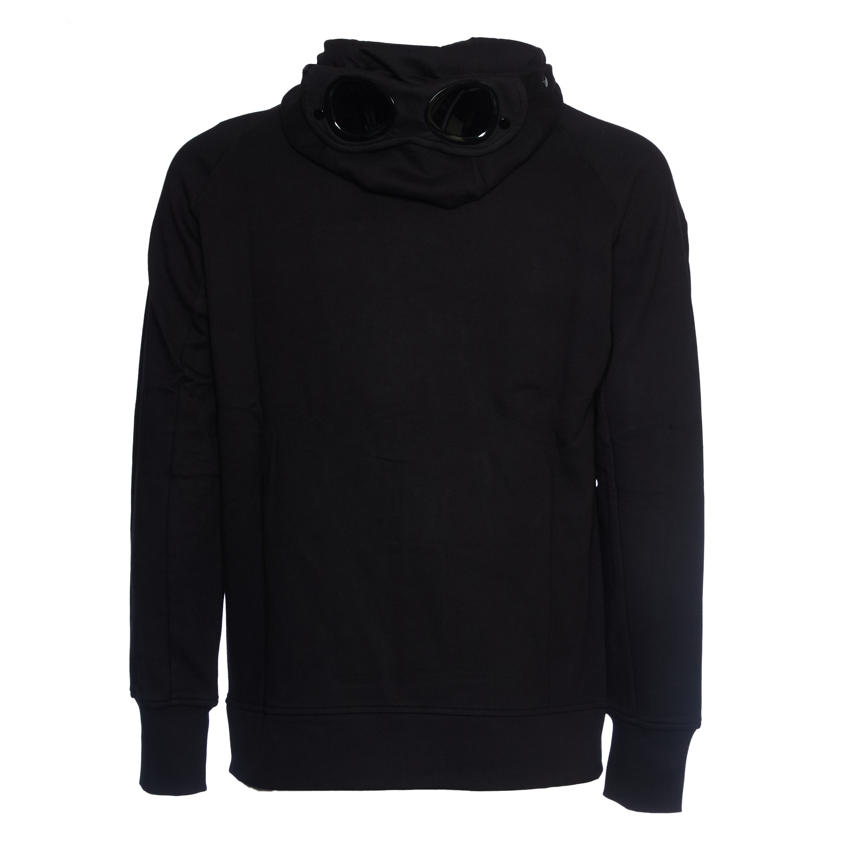 C.P. COMPANY Diagonal Raised Fleece Goggle Zipped Hooded Sweatshirt